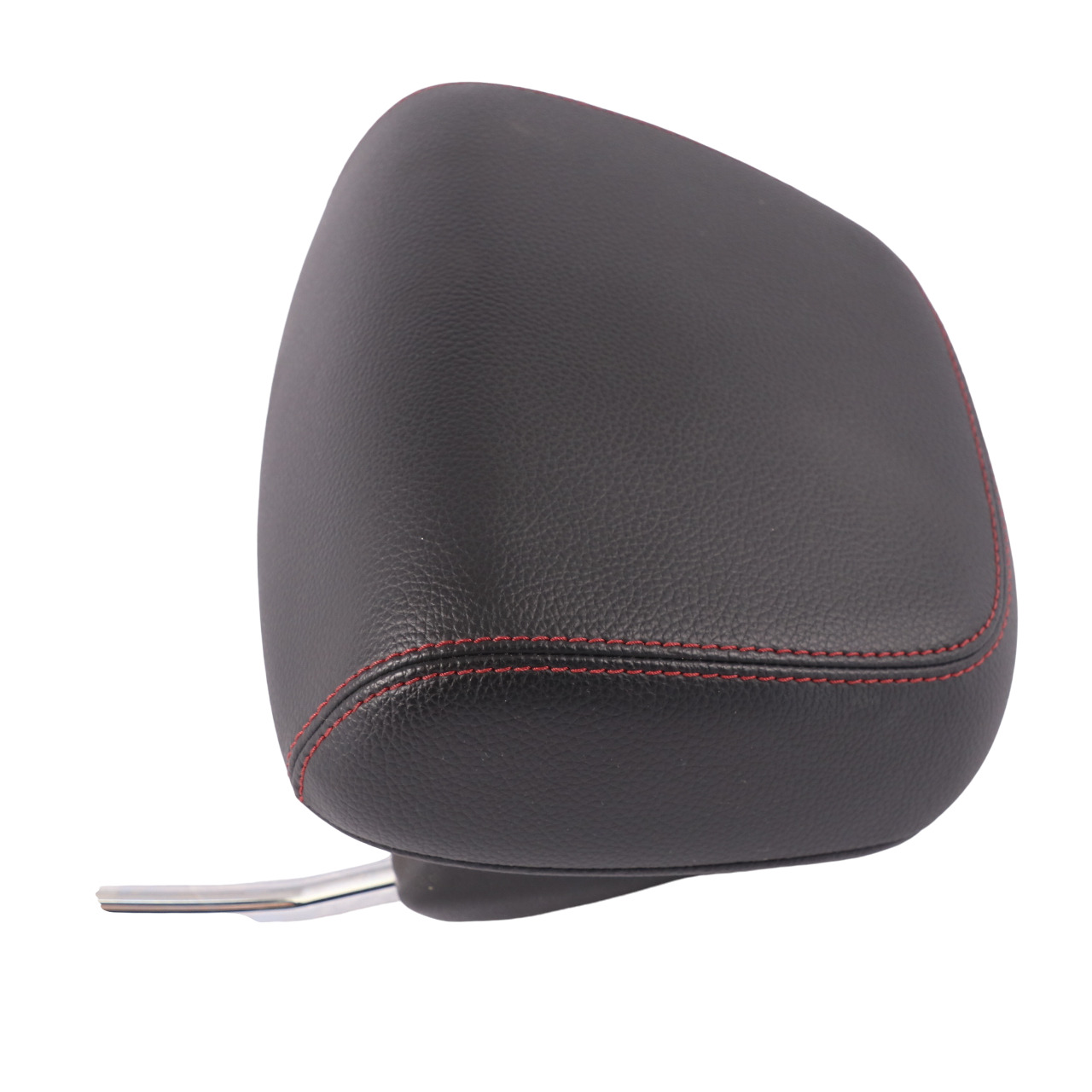 Mercedes W204 Headrest Front Left Right Black Imitation Leather Red Stitching