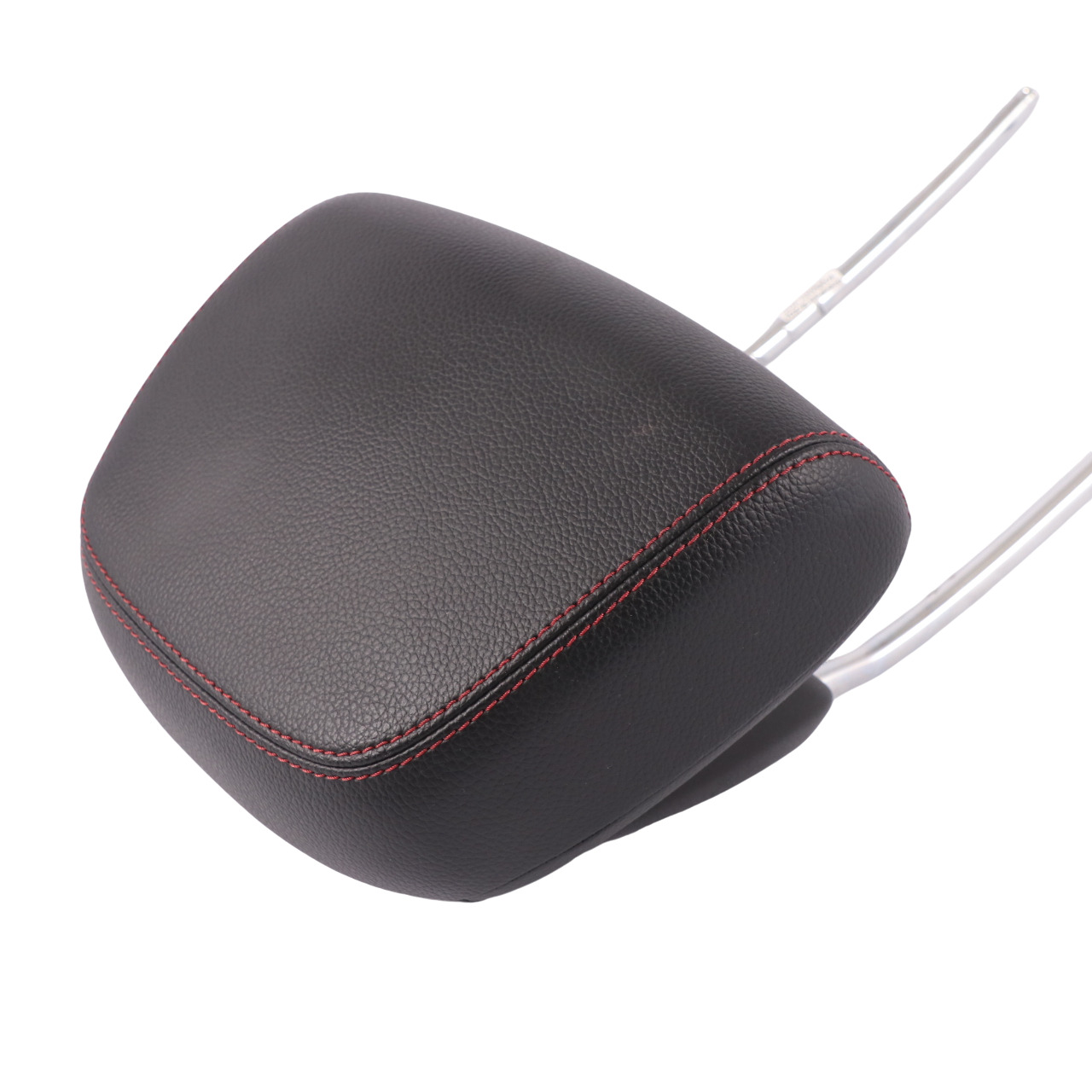 Mercedes W204 Headrest Front Left Right Black Imitation Leather Red Stitching