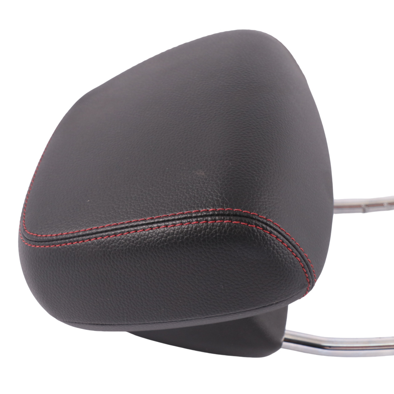 Mercedes W204 Headrest Front Left Right Black Imitation Leather Red Stitching