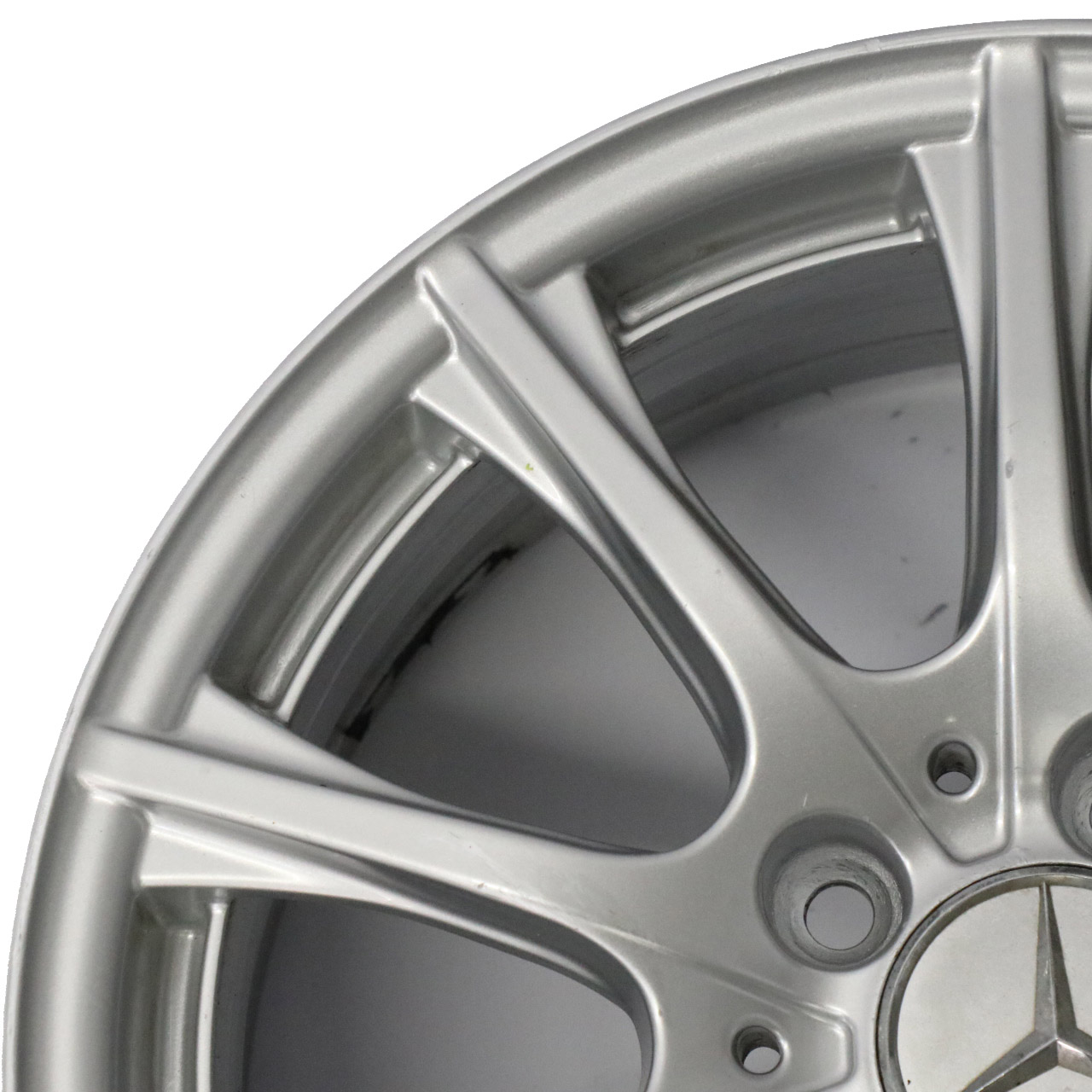 Mercedes W205 Silver Alloy Wheel Rim 16'' 6,5J ET:38 10 Spoke A2054012400