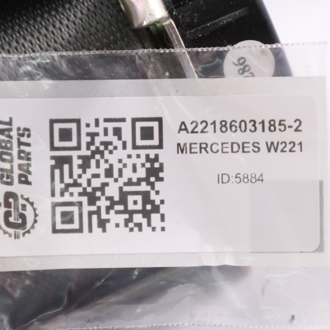 Mercedes W221 Seatbelt Front Left N/S Seat Belt Black A2218603185