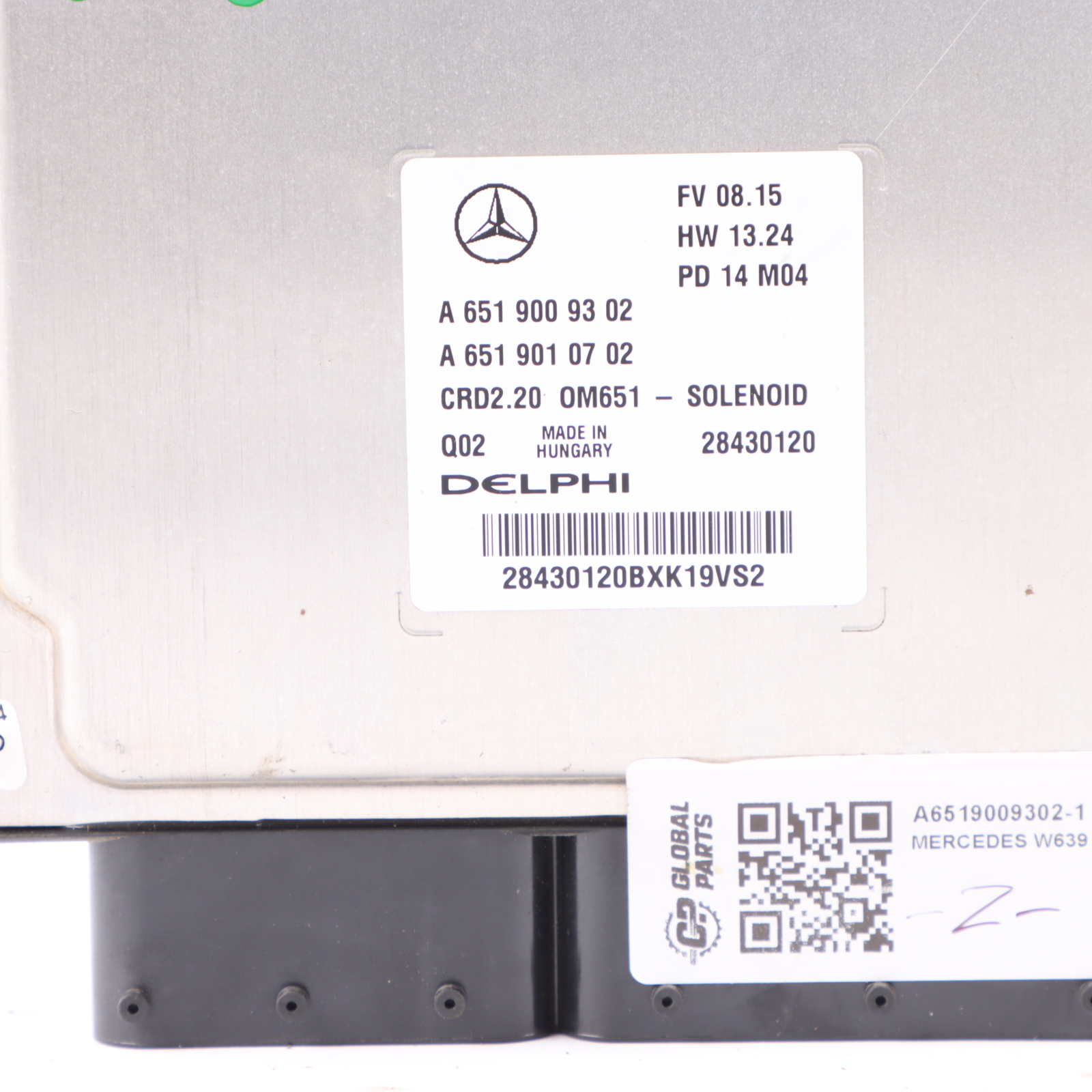 Mercedes W639 OM651.940 136HP Engine Unit Module ECU Kit A6519009302 Key Lock