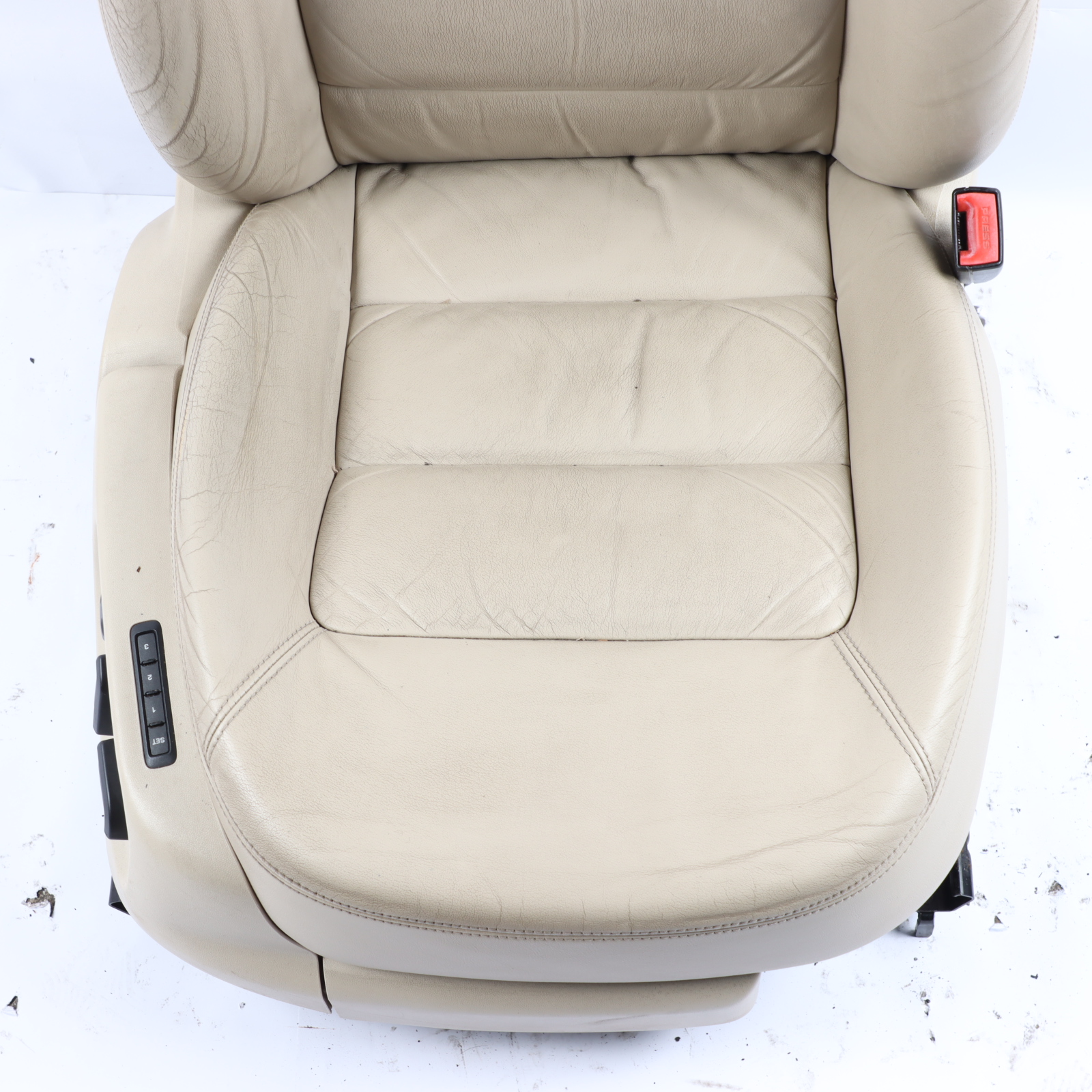 Skoda Octavia II Front Seat Right O/S Memory Interior Leather Ivory 1Z0881806GG