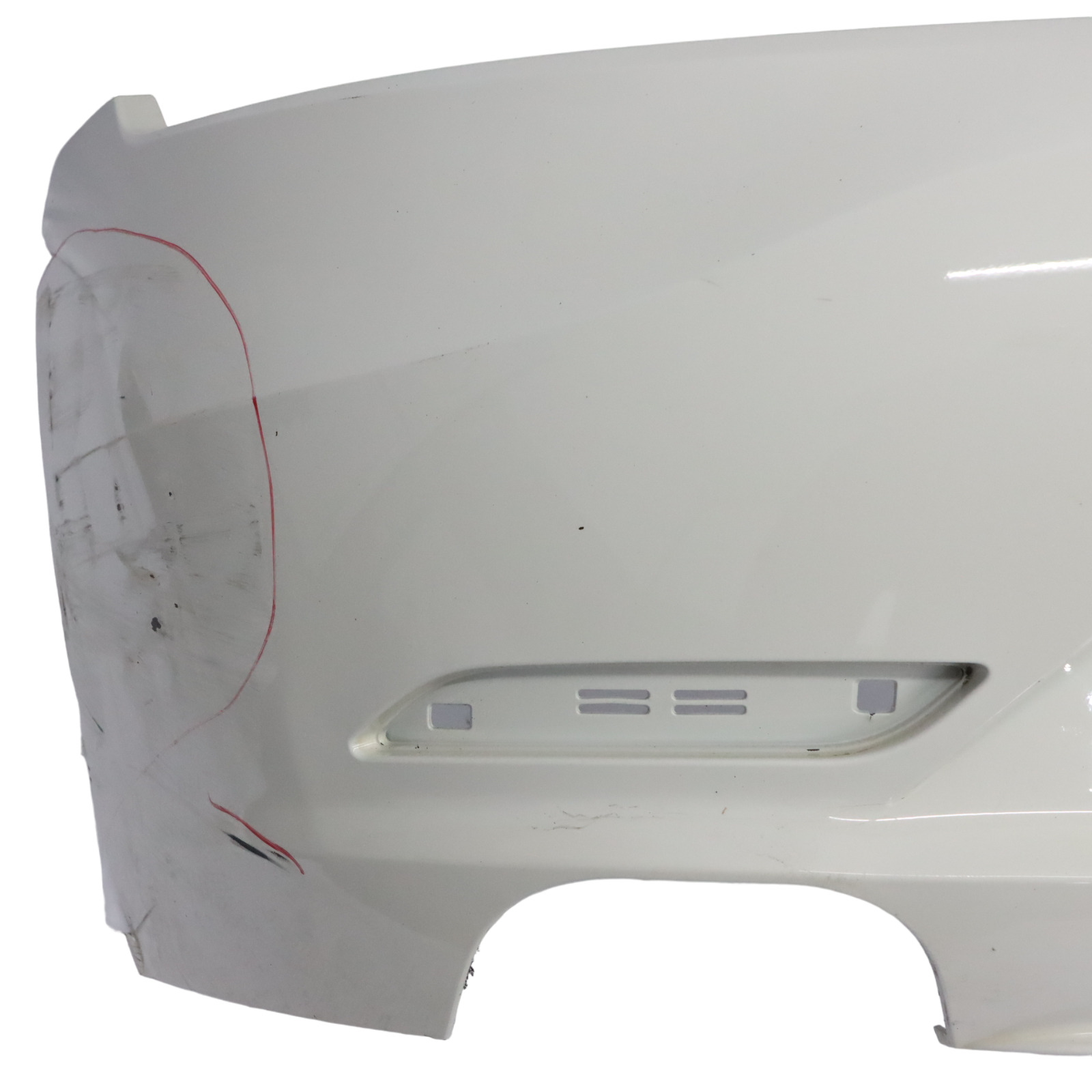 BMW Z4 E89 Convertible Roadster Rear Bumper Trim Panel Alpinweiss White - 300