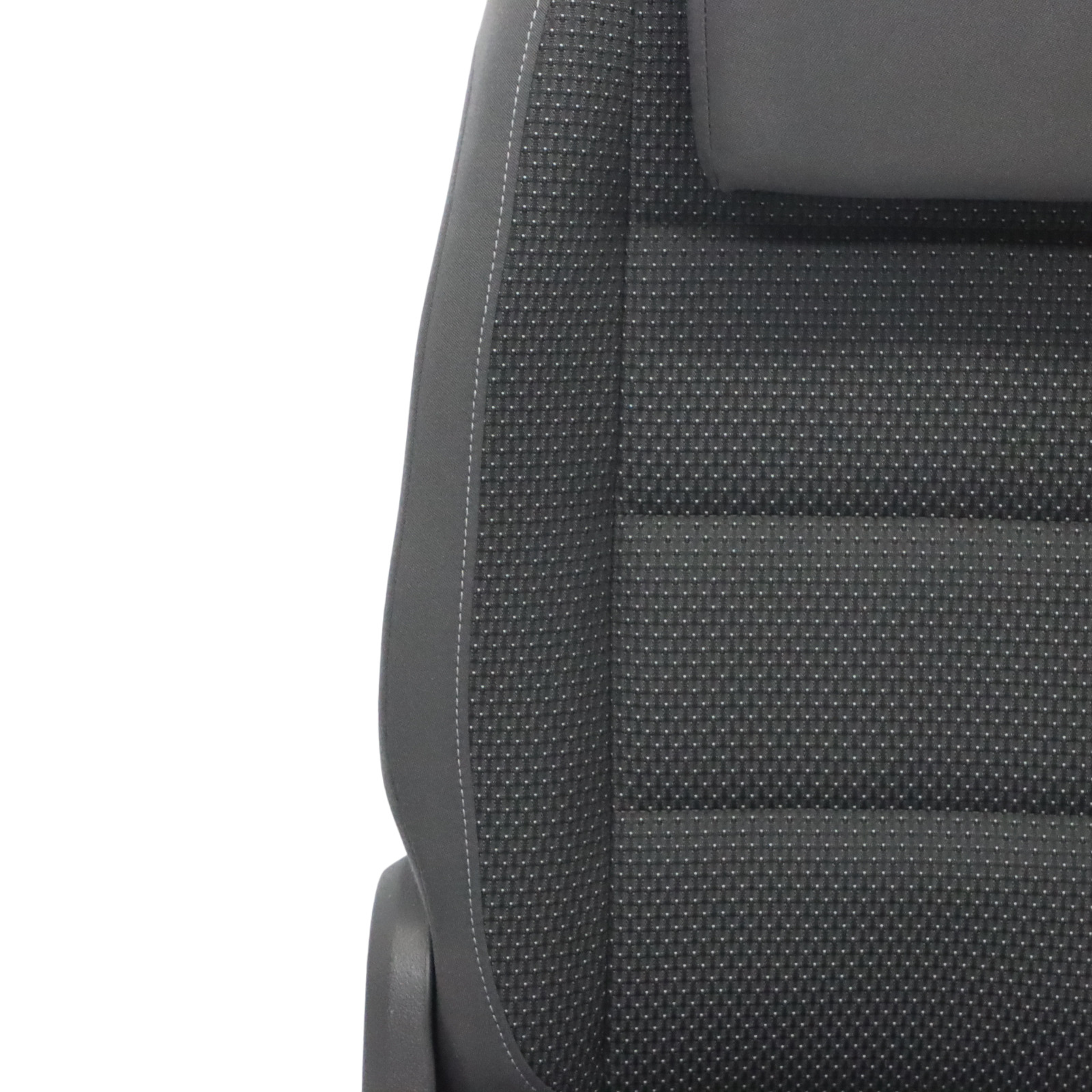 Volkswagen VW Touran MK1 Seat 2nd Row Right O/S Cloth Anthracite Grey Blue