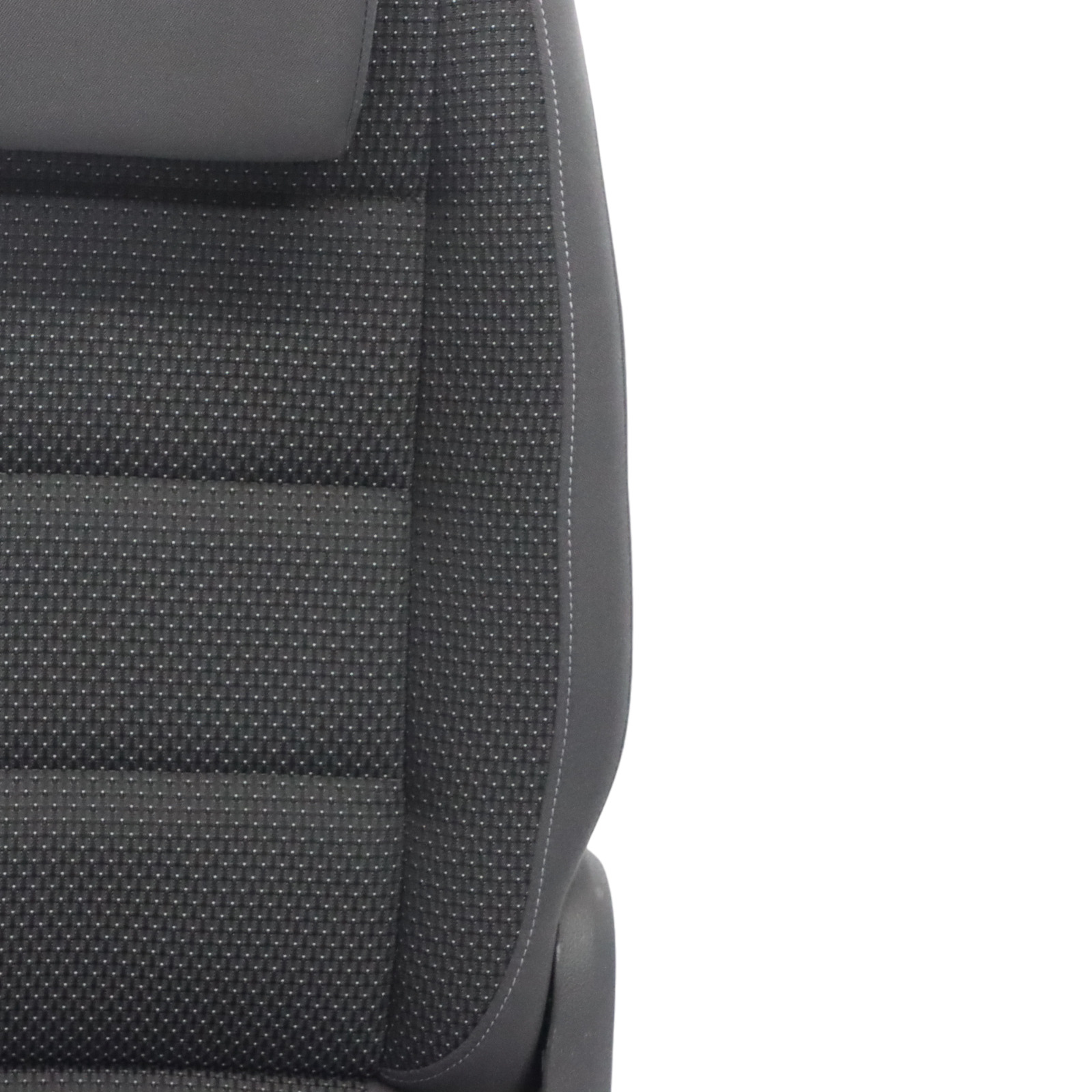 Volkswagen VW Touran MK1 Seat 2nd Row Right O/S Cloth Anthracite Grey Blue