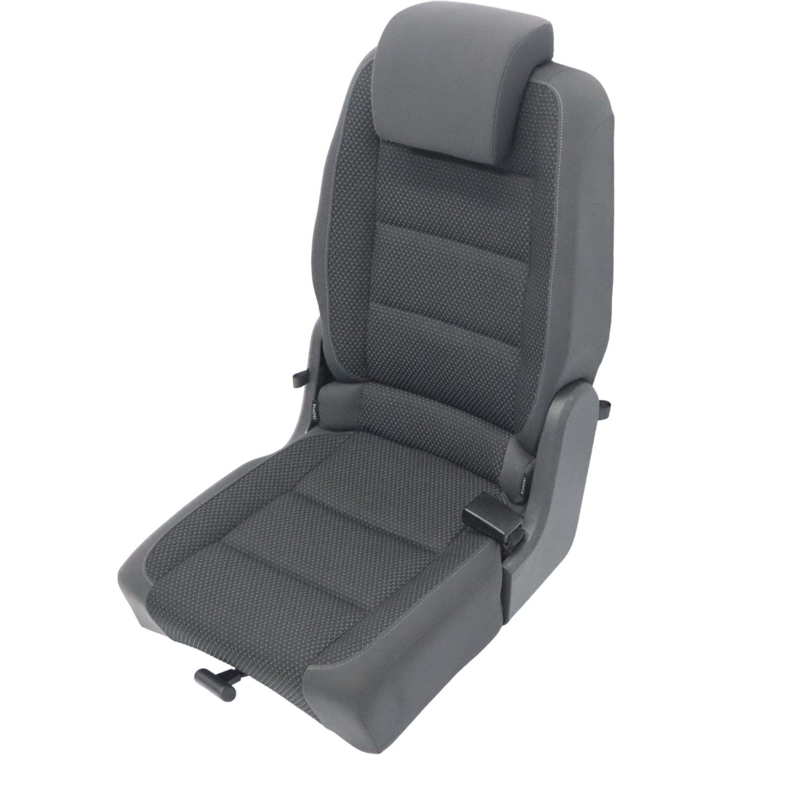 Volkswagen VW Touran MK1 Seat 2nd Row Right O/S Cloth Anthracite Grey Blue