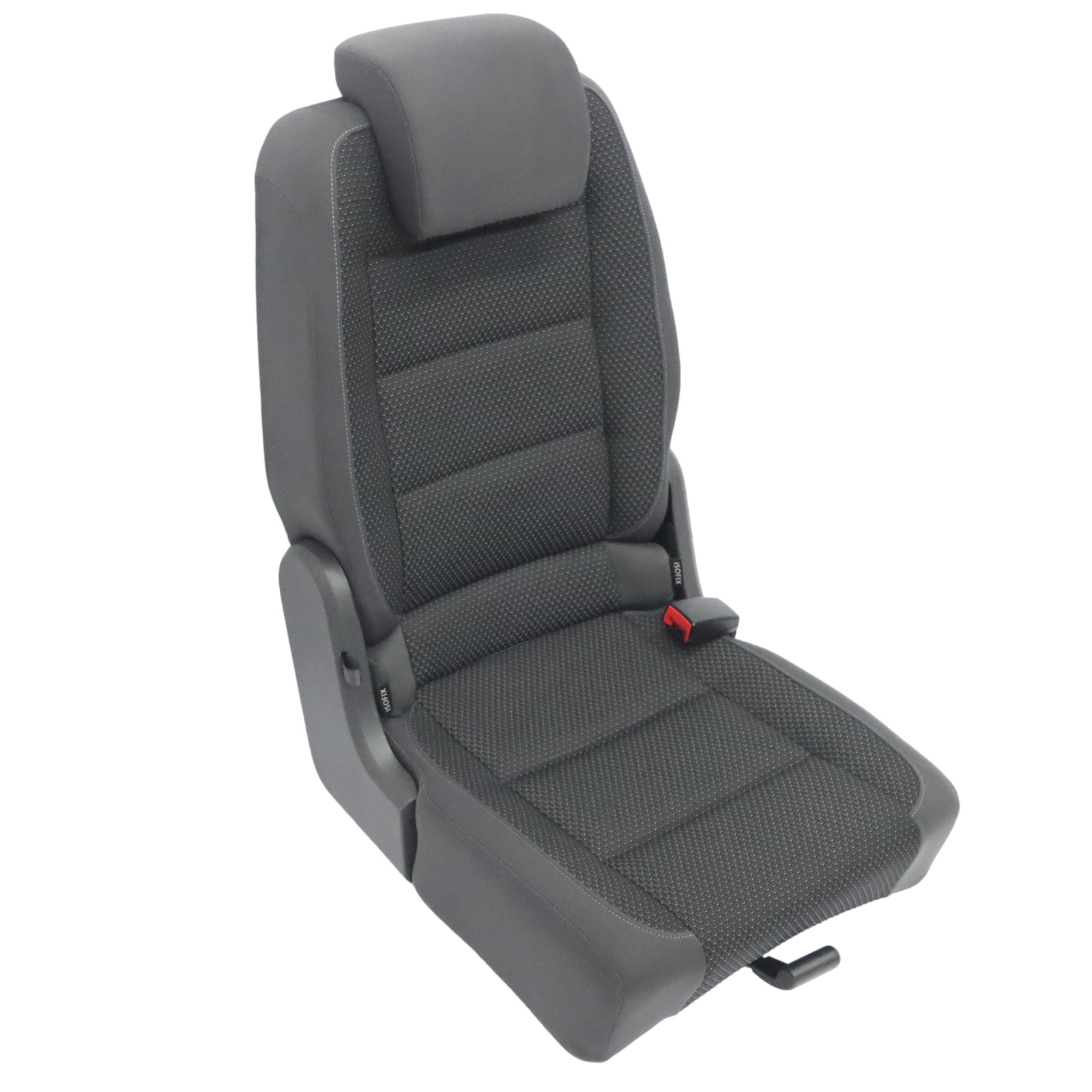 Volkswagen VW Touran MK1 Seat 2nd Row Right O/S Cloth Anthracite Grey Blue