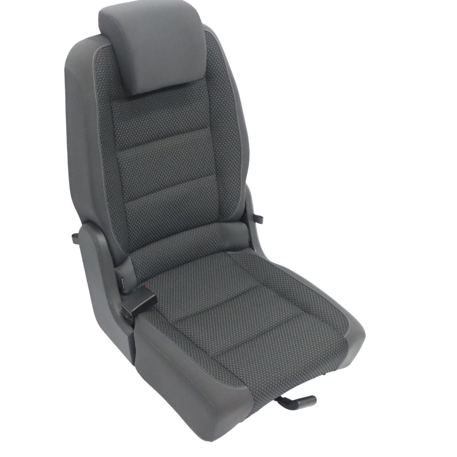 Volkswagen VW Touran MK1 Seat 2nd Row Left N/S Cloth Fabric Anthracite Grey Blue