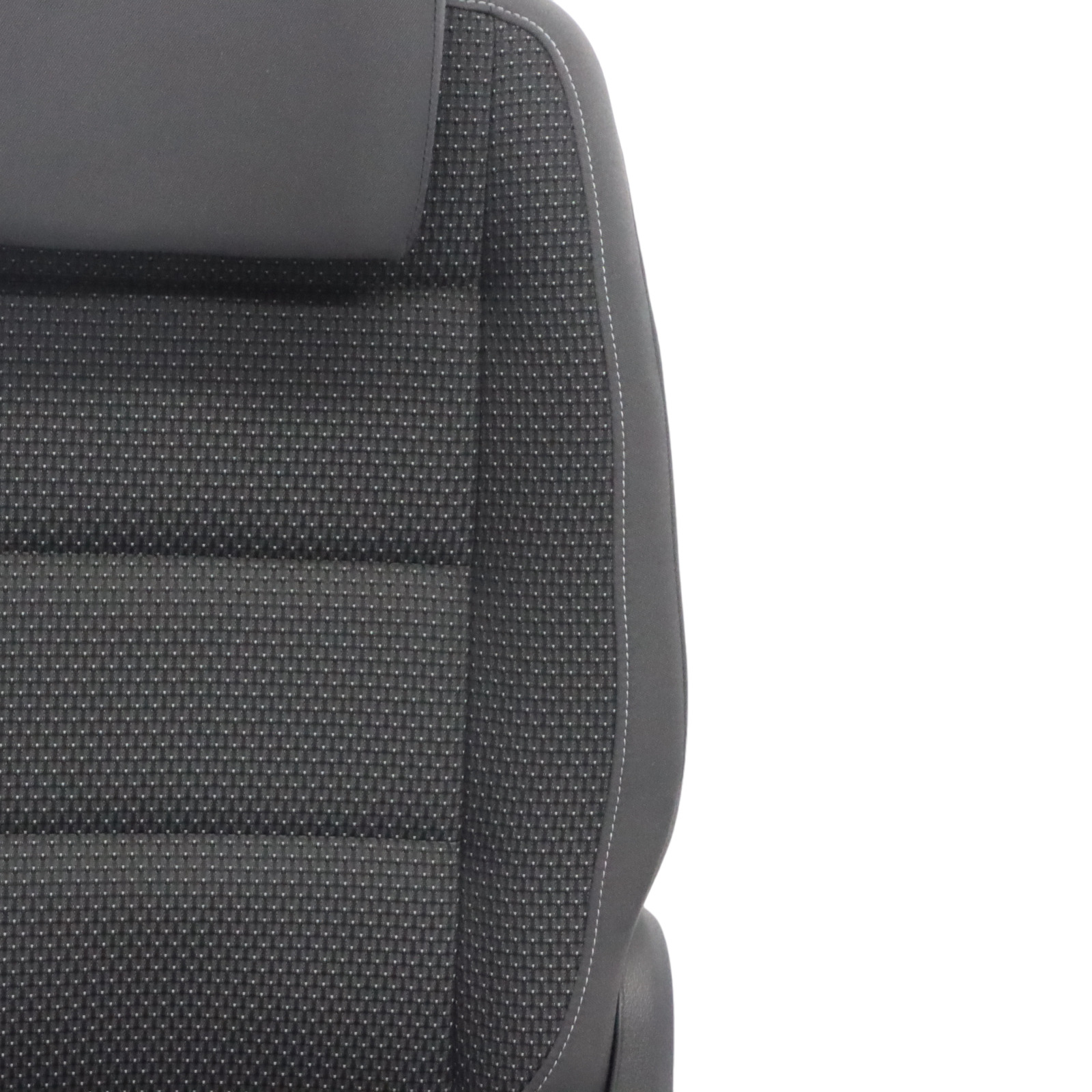 Volkswagen VW Touran MK1 Seat 2nd Row Left N/S Cloth Fabric Anthracite Grey Blue