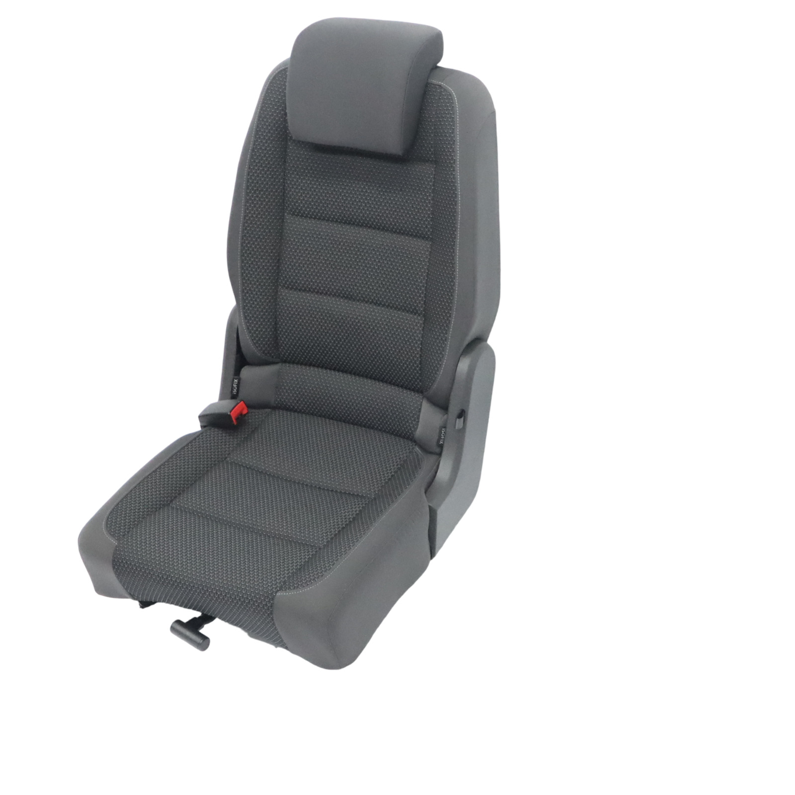 Volkswagen VW Touran MK1 Seat 2nd Row Left N/S Cloth Fabric Anthracite Grey Blue