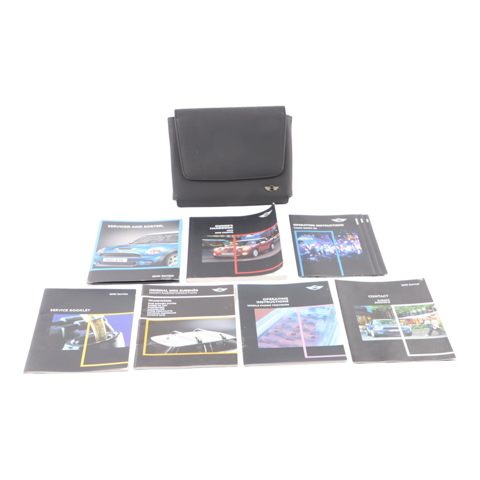 Mini R56 R57 LCI Service Booklet Owner's Handbook Pouch Case Set