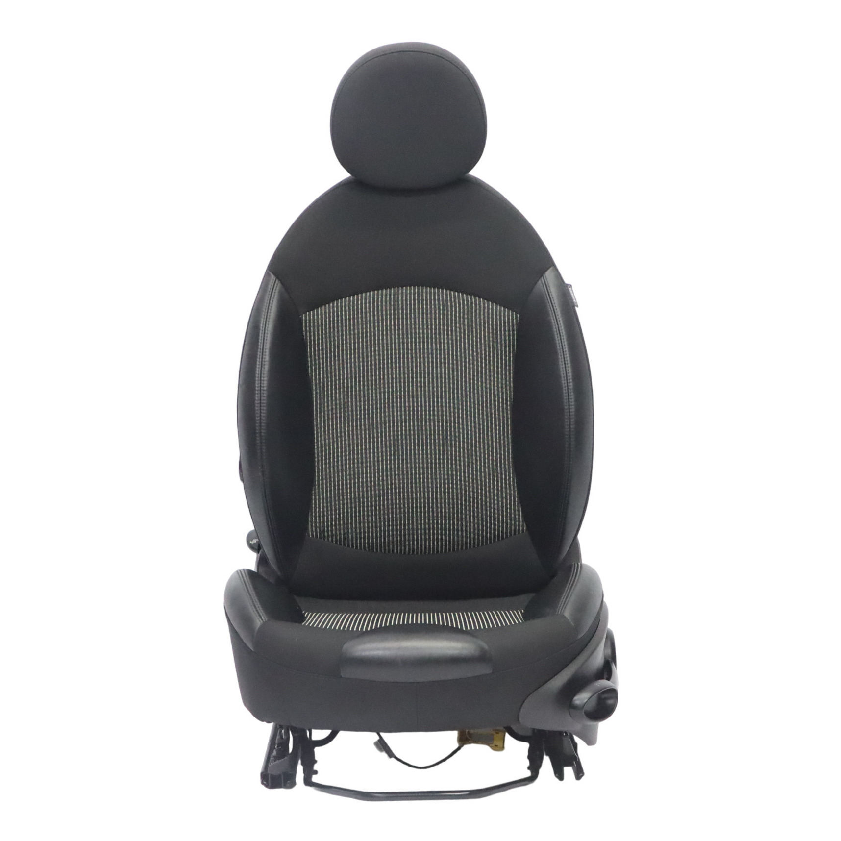 Mini R55 R56 R57 Sport Front Left Seat N/S Half Leather Black Interior