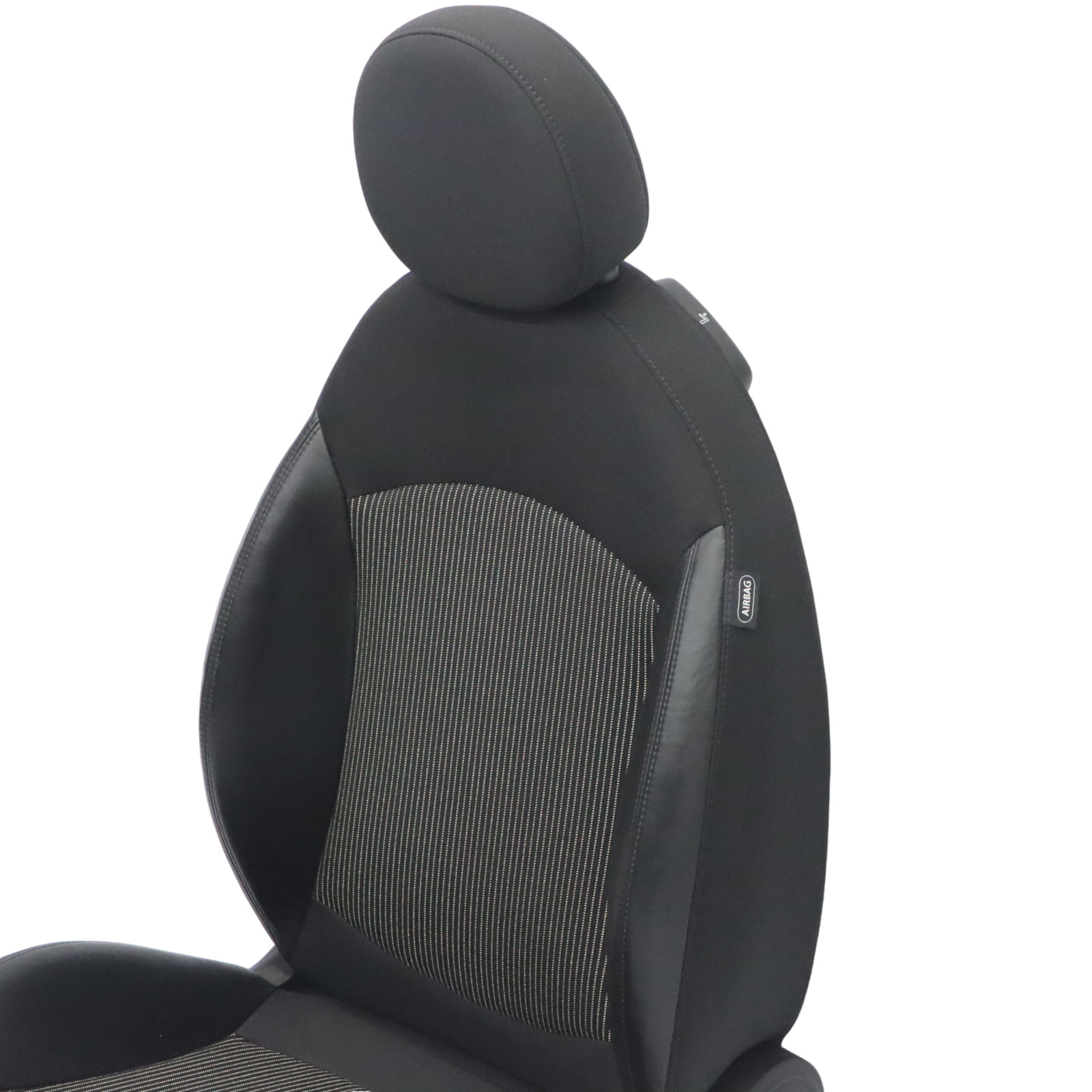 Mini R55 R56 R57 Sport Front Left Seat N/S Half Leather Black Interior