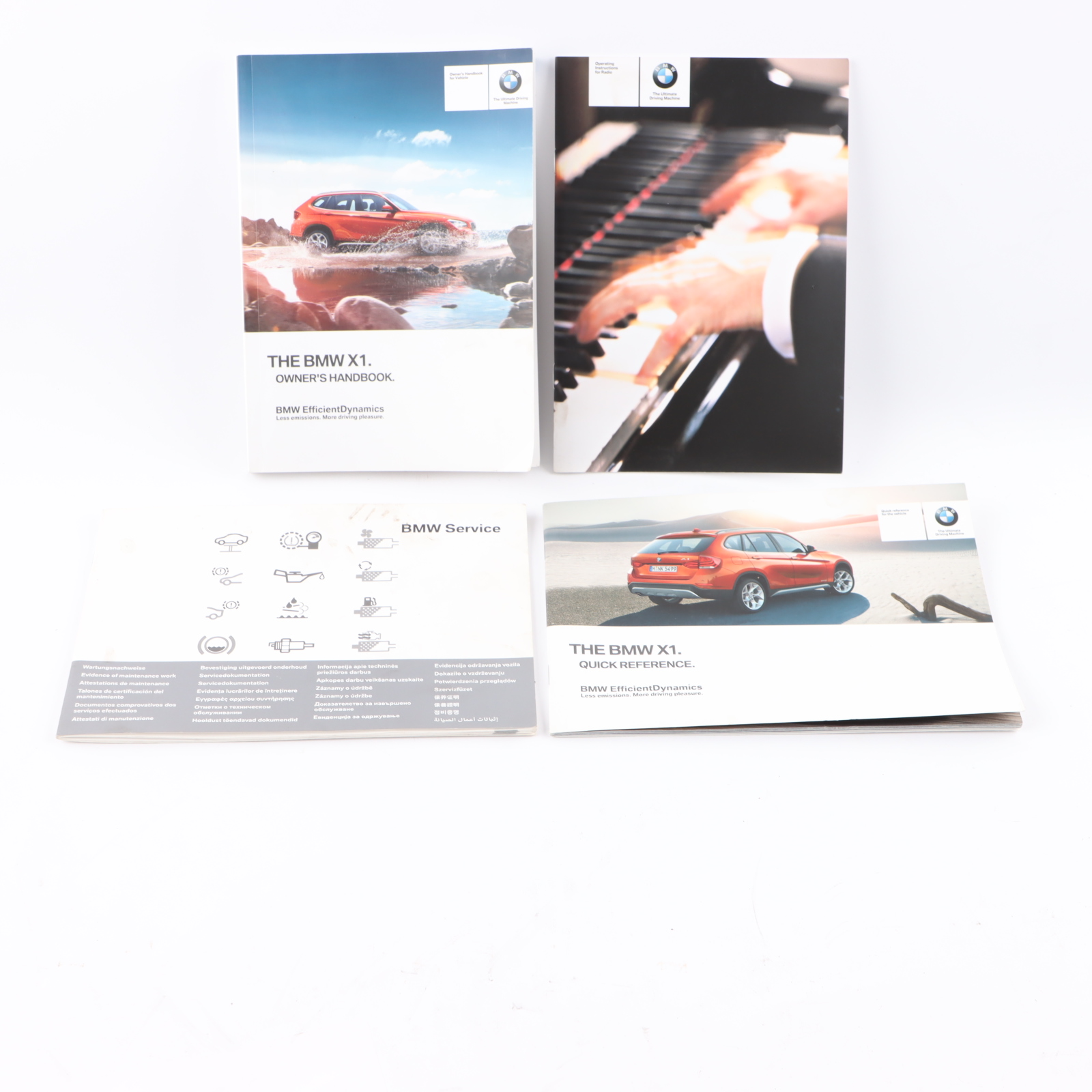 BMW X1 E84 Owner's Handbook Service Booklet Instructions Pouch Case Wallet