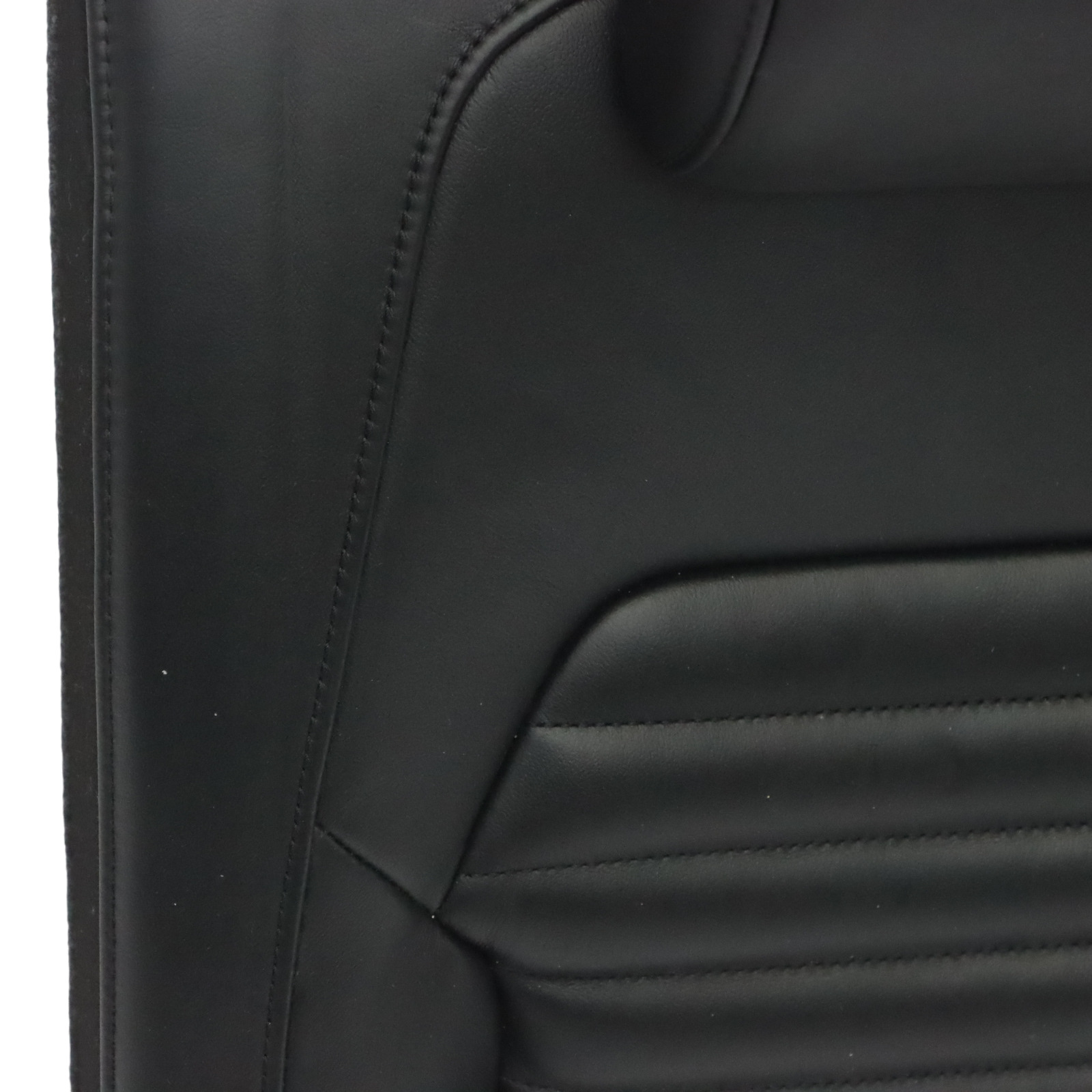 Volkswagen VW Passat B7 Rear Seat Backrest Left N/S Seat Cover Black Leather