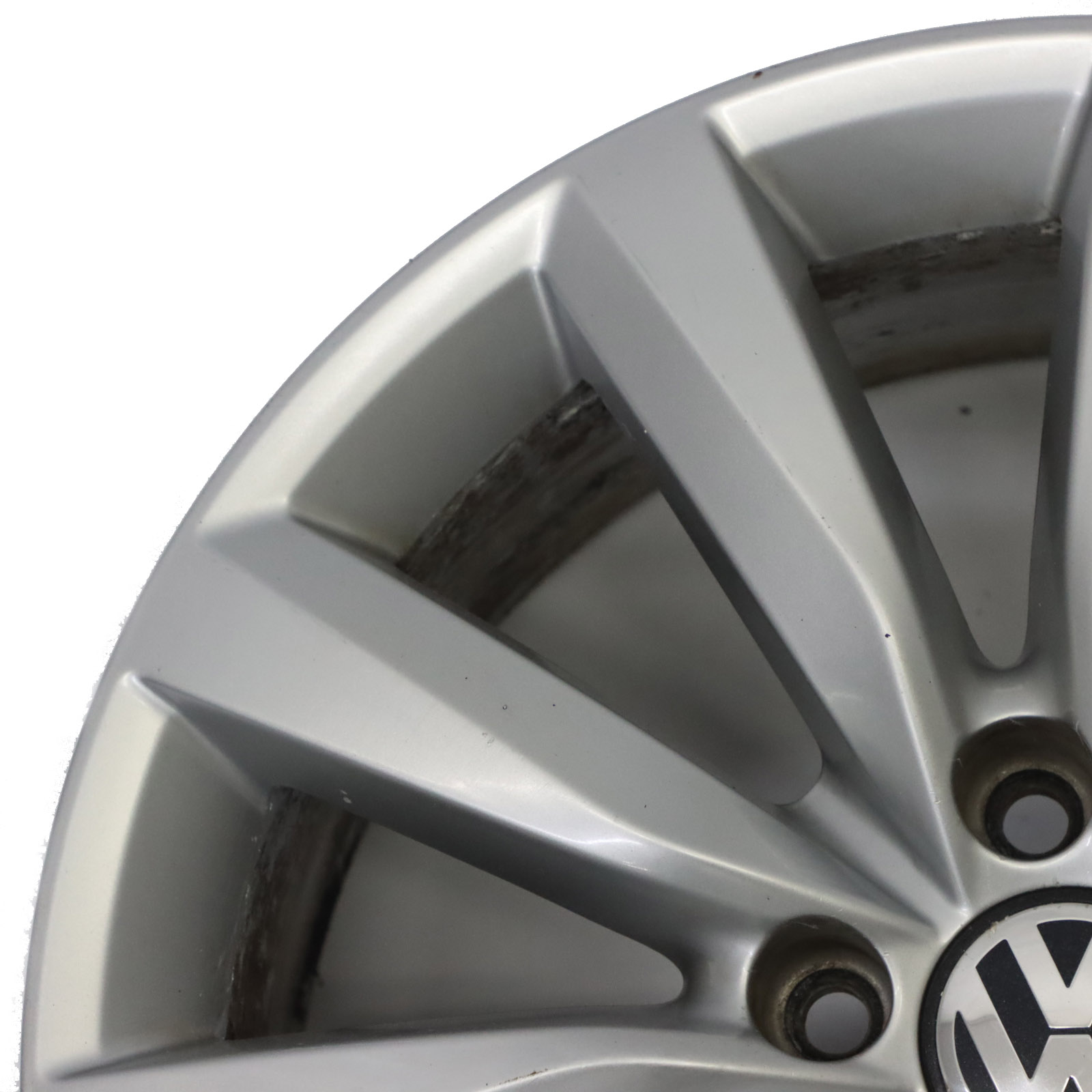  Volkswagen Tiguan 5N Silver Alloy Wheel Rim 17" ET:43 7J 5N0601025AH