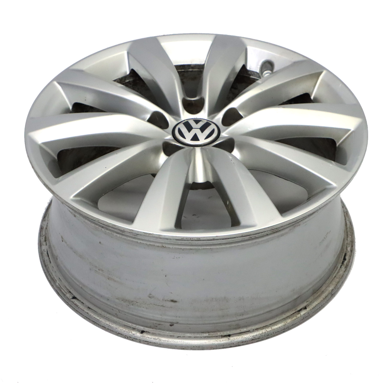  Volkswagen Tiguan 5N Silver Alloy Wheel Rim 17" ET:43 7J 5N0601025AH