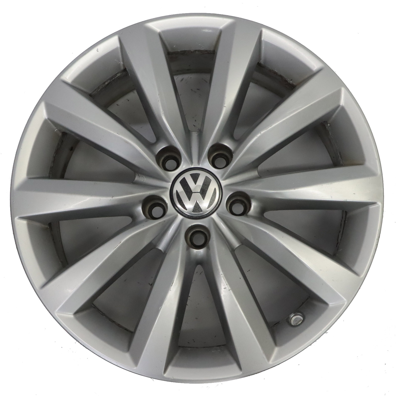  Volkswagen Tiguan 5N Silver Alloy Wheel Rim 17" ET:43 7J 5N0601025AH