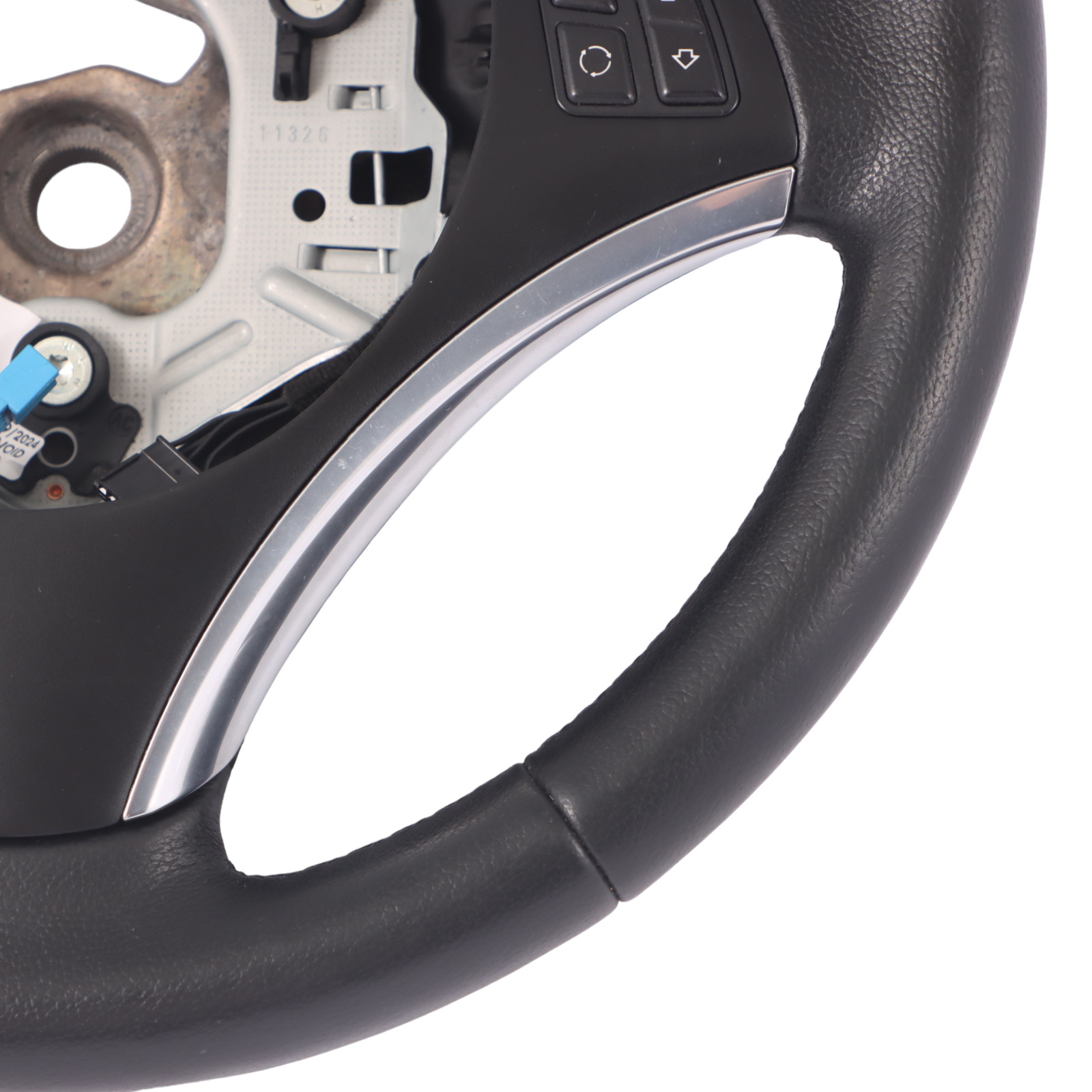 Steering Wheel BMW E81 E87 E90 LCI E92 Heated Black Leather Sport Multifunction 