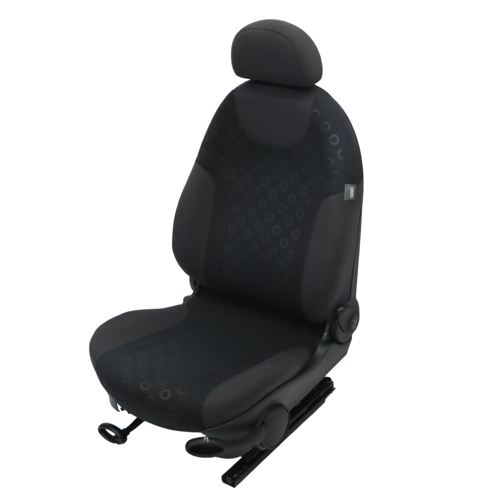 Mini Cooper One R50 Seat Front Left N/S Fabric Seven Panther Black Interior