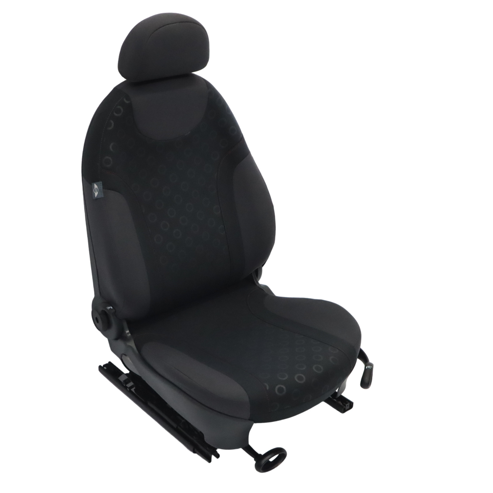 Mini Cooper One R50 Seat Front Left N/S Fabric Seven Panther Black Interior