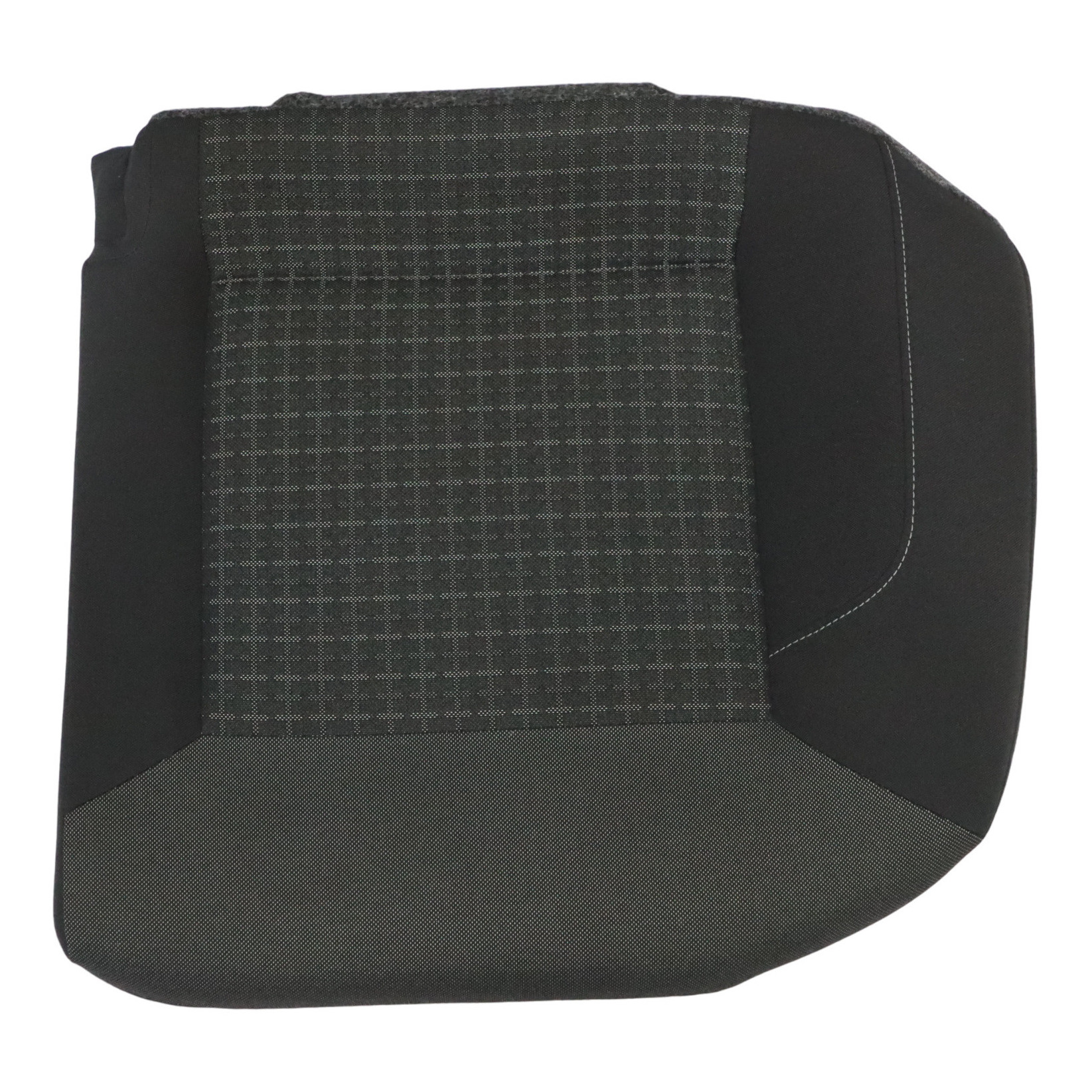 Volkswagen Polo Mk5 6R Seat Cover Rear Left N/S Bench Fabric Titan Black Grey