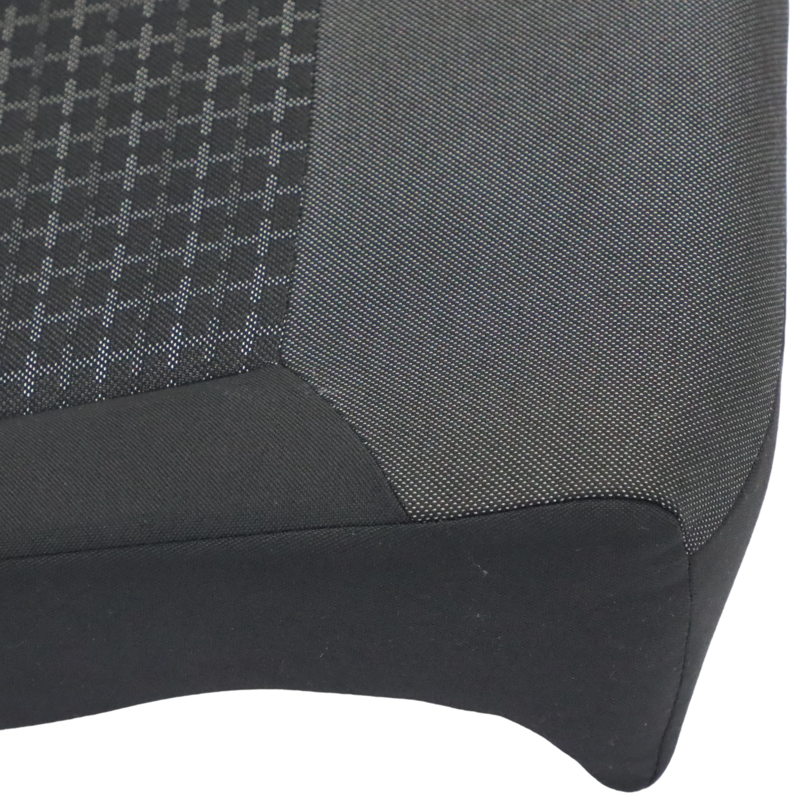 Volkswagen Polo Mk5 6R Seat Cover Rear Left N/S Bench Fabric Titan Black Grey