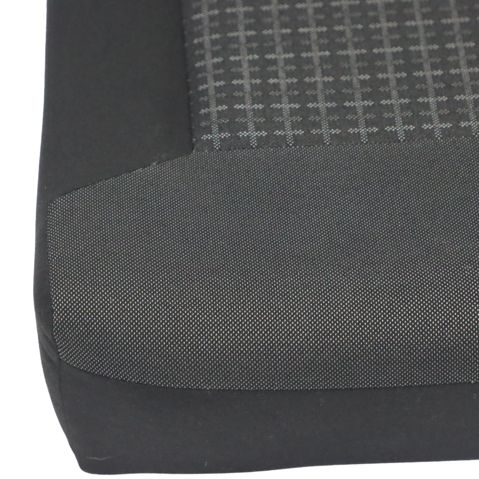 Volkswagen Polo Mk5 6R Seat Cover Rear Left N/S Bench Fabric Titan Black Grey