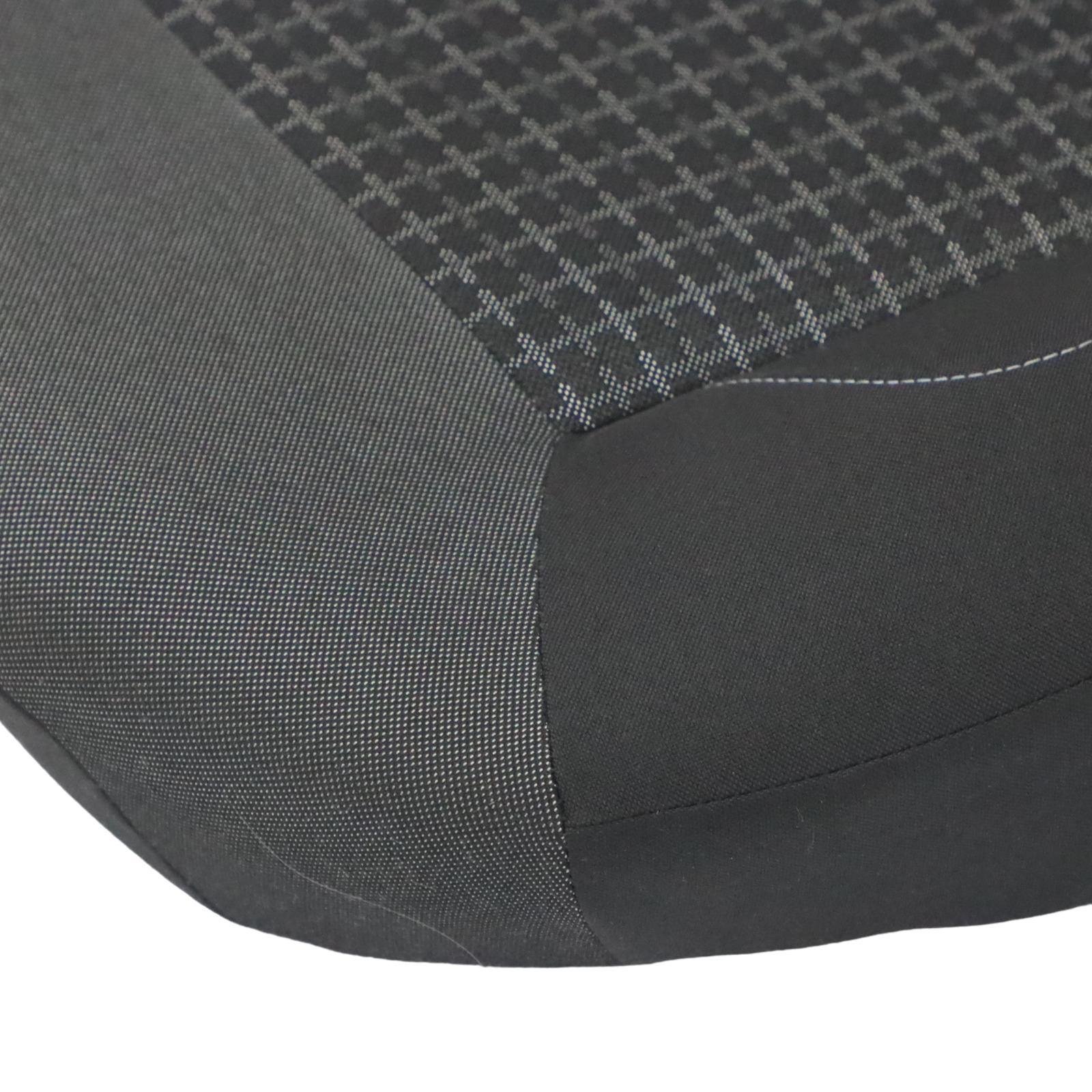 Volkswagen Polo Mk5 6R Seat Cover Rear Left N/S Bench Fabric Titan Black Grey