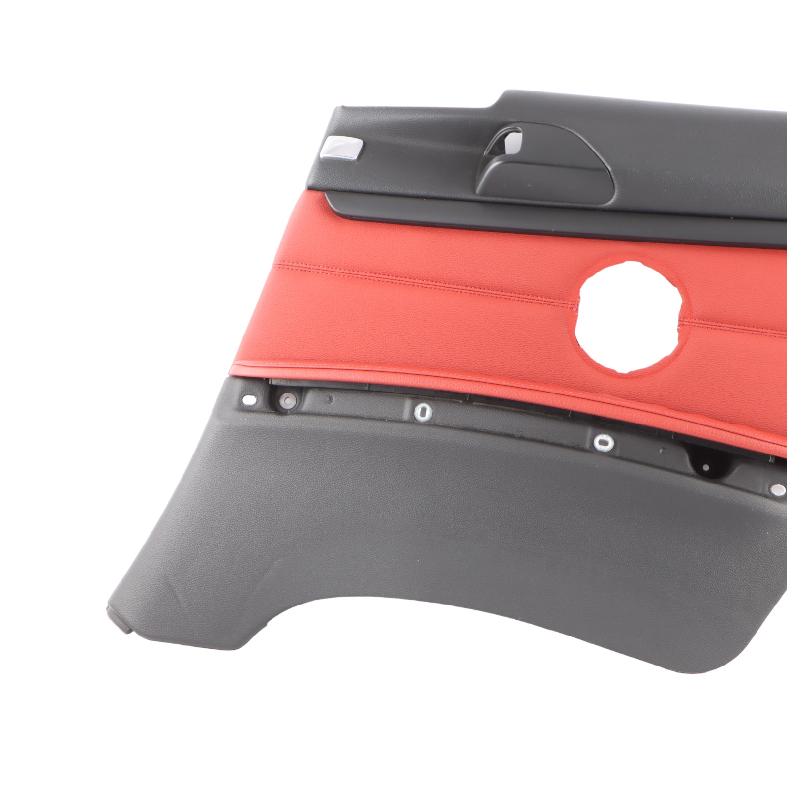 BMW E92 Rear Right O/S Lateral Cover Trim Panel Lining Red Leather