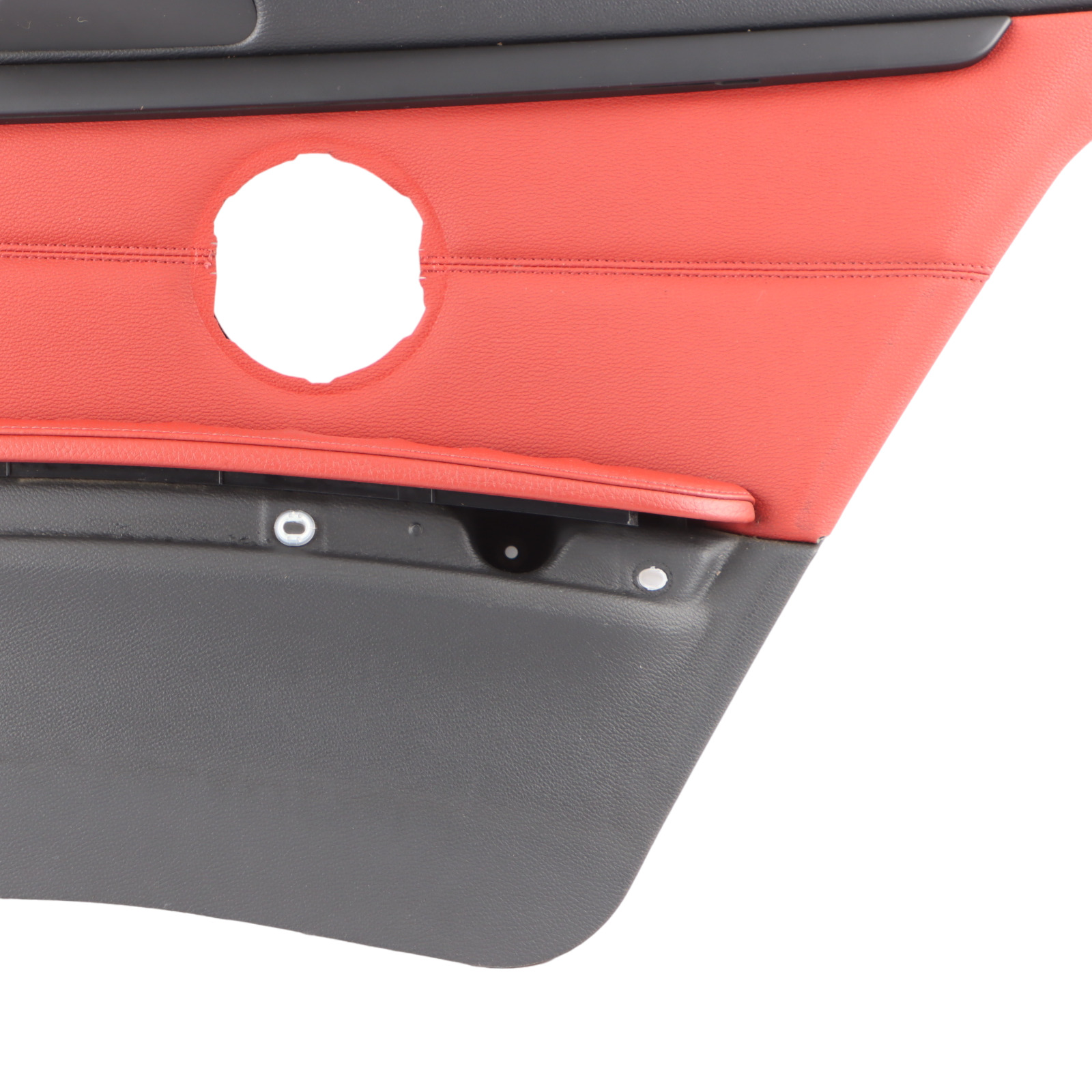 BMW E92 Rear Right O/S Lateral Cover Trim Panel Lining Red Leather