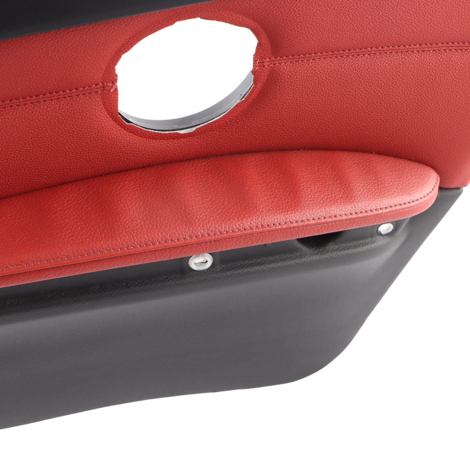 BMW E92 Rear Right O/S Lateral Cover Trim Panel Lining Red Leather