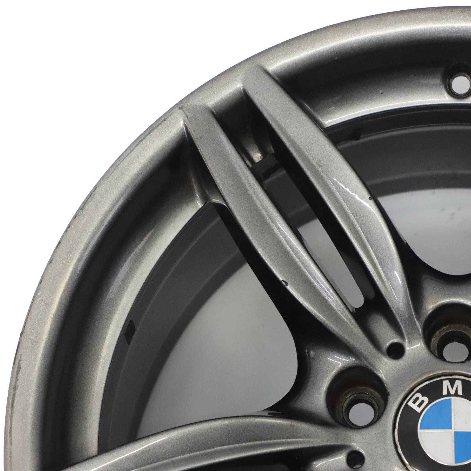 BMW F10 F12 Grey Rear Wheel Alloy Rim M Double Spoke 351 9J 19" ET:44 7842653