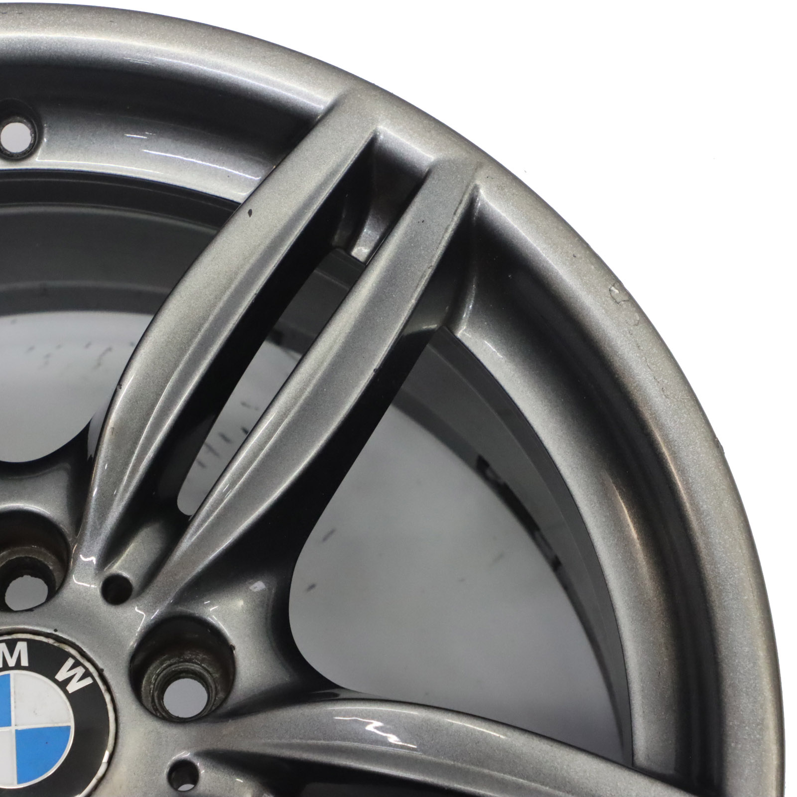 BMW F10 F12 Grey Rear Wheel Alloy Rim M Double Spoke 351 9J 19" ET:44 7842653