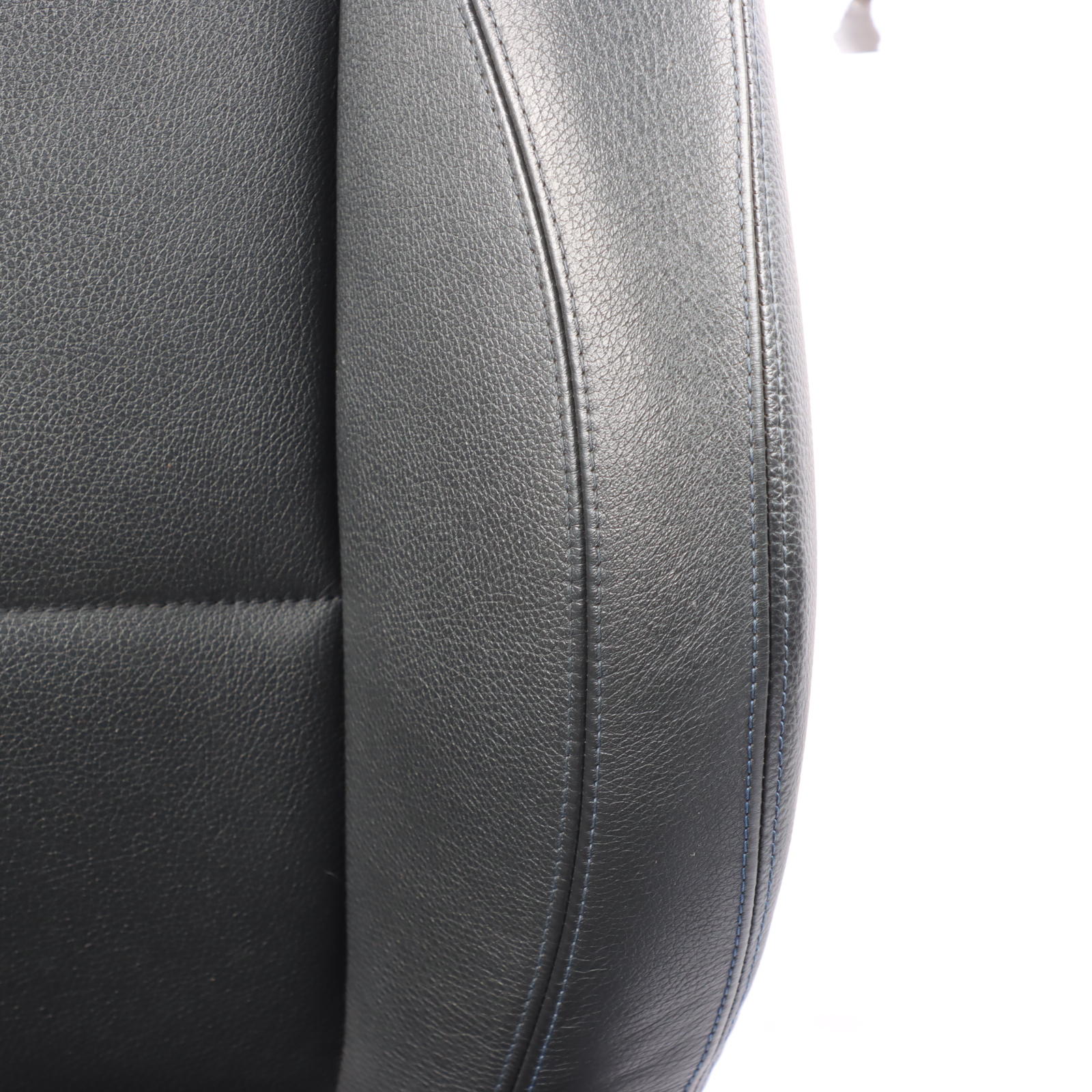 Front Seat BMW E90 E91 LCI Right O/S M Sport Black Leather Dakota Blue Stitching