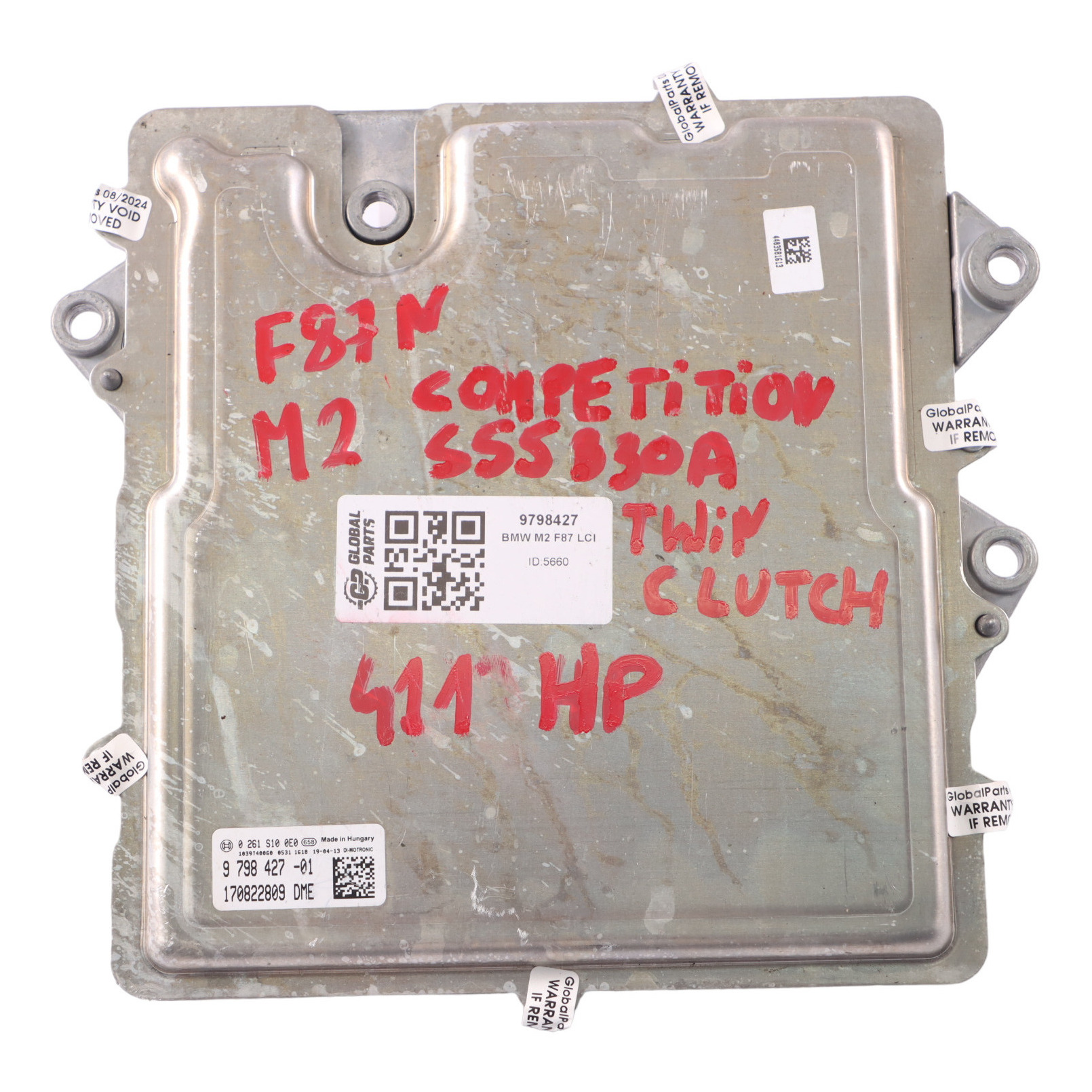 BMW F87 LCI M2 Competition S55 411HP Engine Control Unit ECU DME 9798427