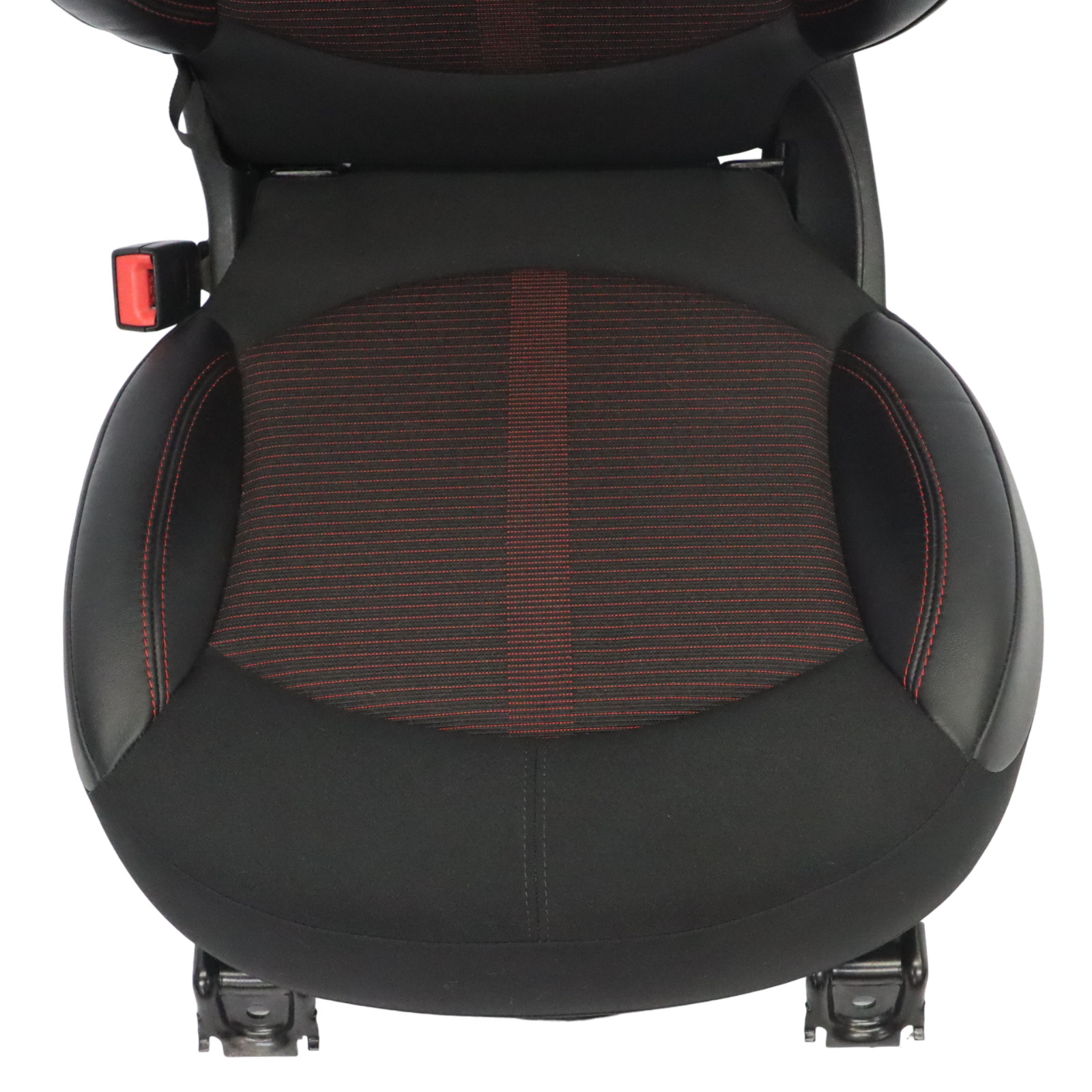 Mini R60 Countryman Seat Rear Left N/S Cloth Leather Parallel Lines Red