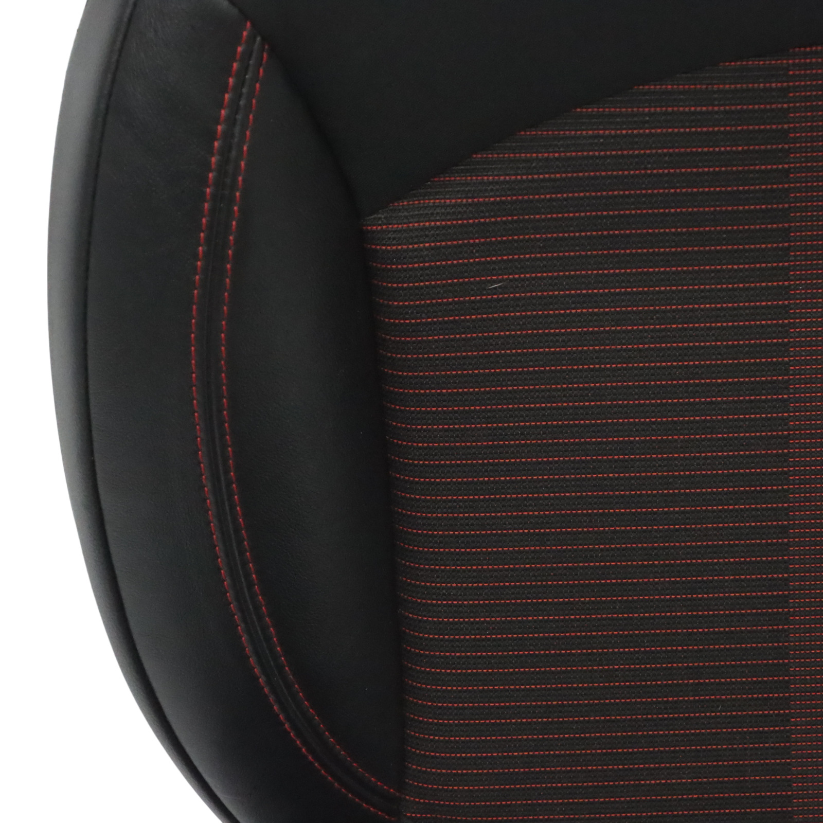 Mini R60 Countryman Seat Rear Right O/S Cloth Leather Parallel Lines Red