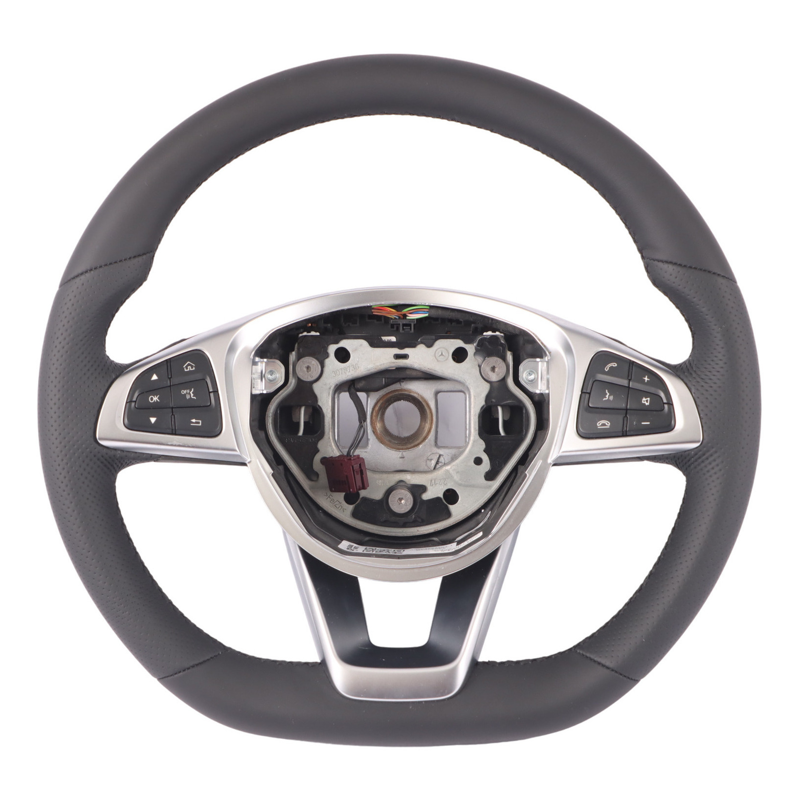 Steering Wheel Mercedes W205 C253 NEW Black Leather Multifunction A0004603703