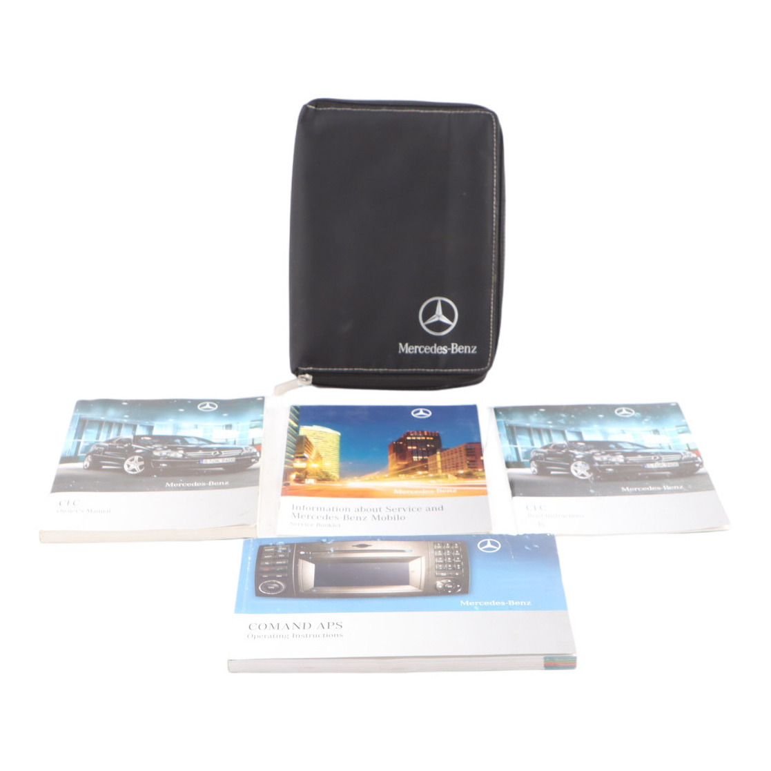 Mercedes CLC CL203 Owner's Handbook Booklet Slipcase Pouch Case Wallet Set