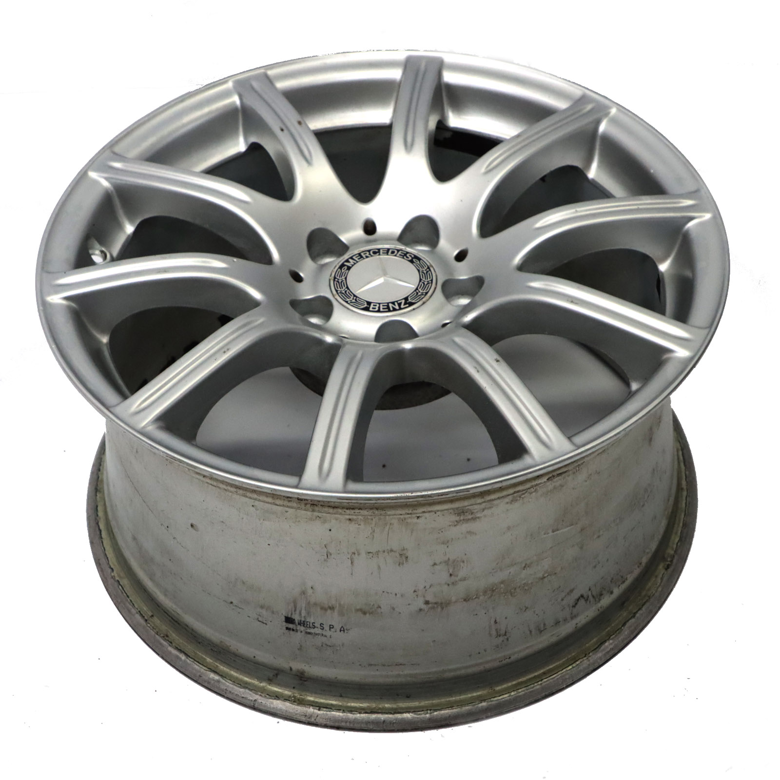 Mercedes R171 Rear Silver Alloy Wheel Rim 17" 8,5J ET:30 10-Spoke A1714012302