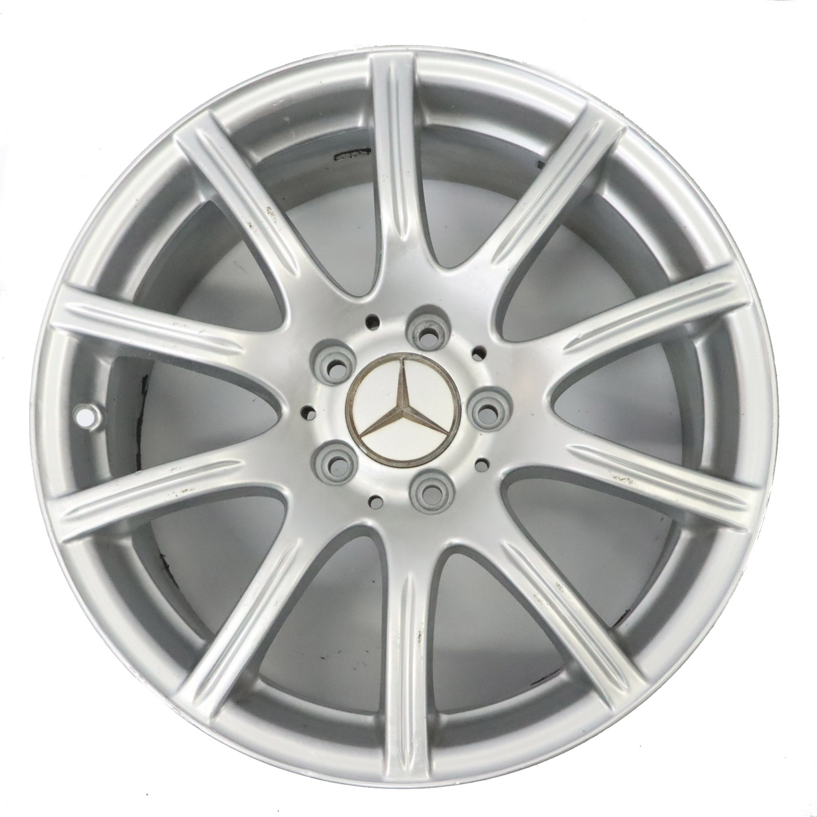 Mercedes R171 Rear Silver Alloy Wheel Rim 17" 8,5J ET:30 10-Spoke A1714012302