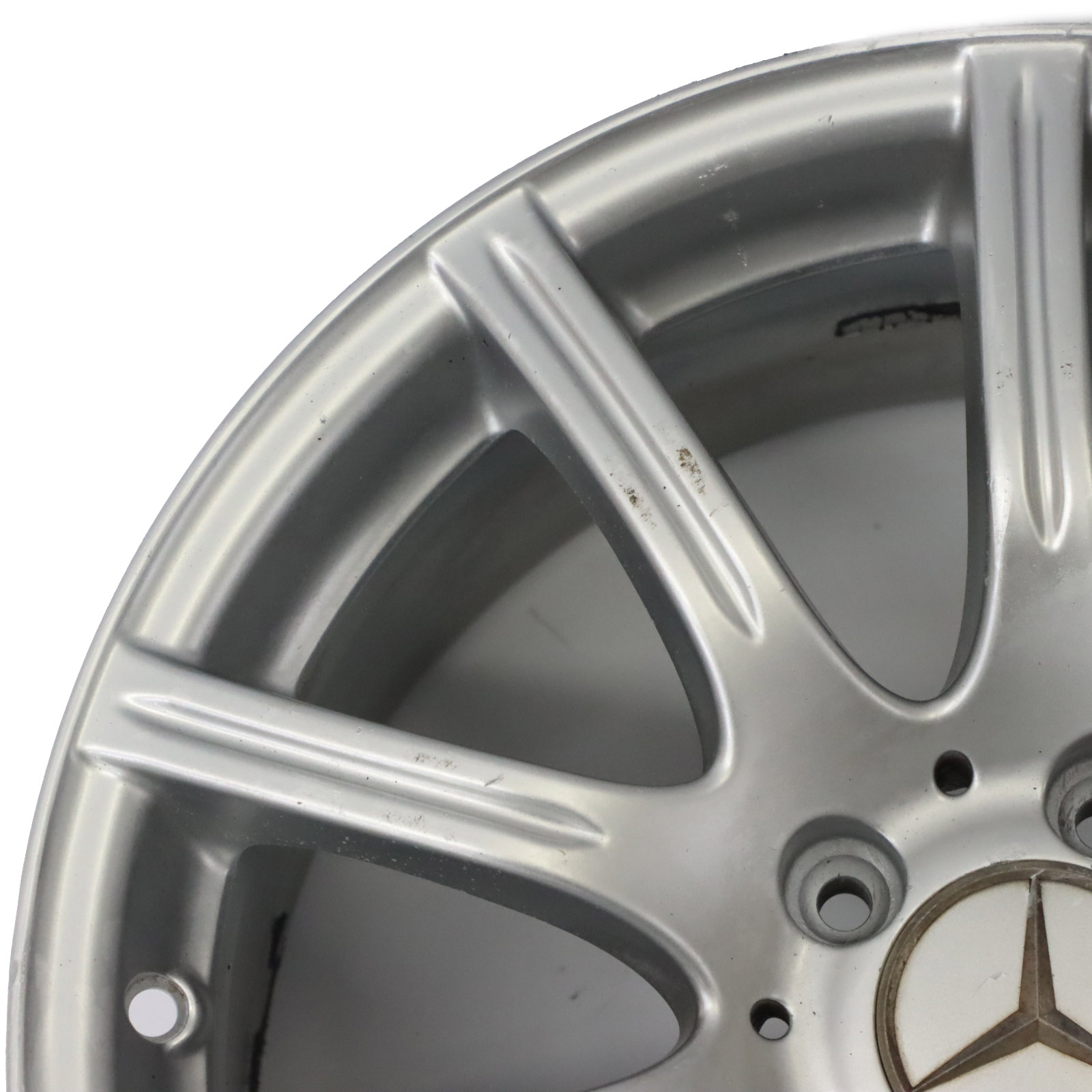 Mercedes R171 Rear Silver Alloy Wheel Rim 17" 8,5J ET:30 10-Spoke A1714012302