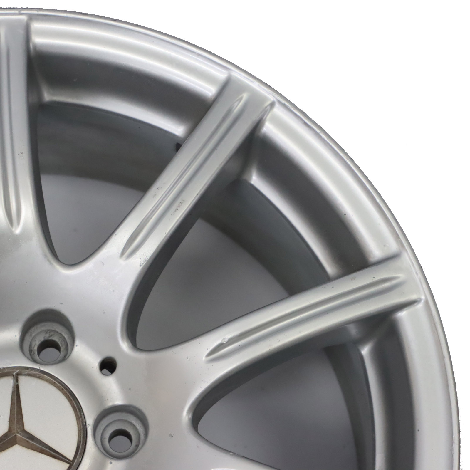 Mercedes R171 Rear Silver Alloy Wheel Rim 17" 8,5J ET:30 10-Spoke A1714012302