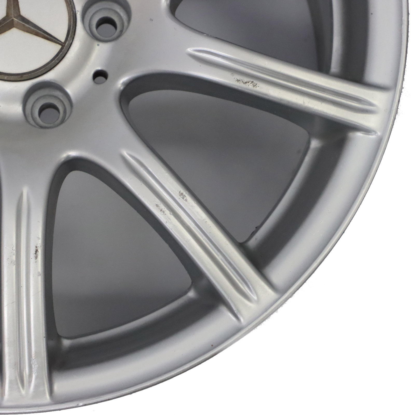 Mercedes R171 Rear Silver Alloy Wheel Rim 17" 8,5J ET:30 10-Spoke A1714012302