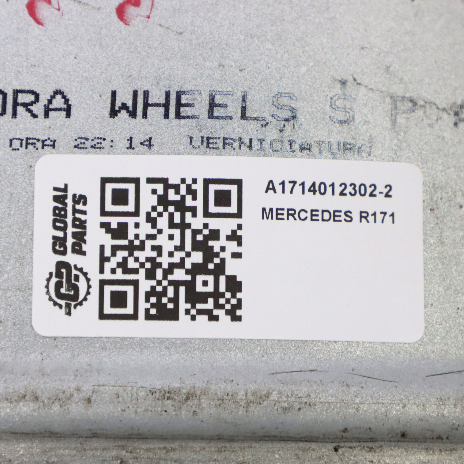 Mercedes R171 Rear Silver Alloy Wheel Rim 17" 8,5J ET:30 10-Spoke A1714012302