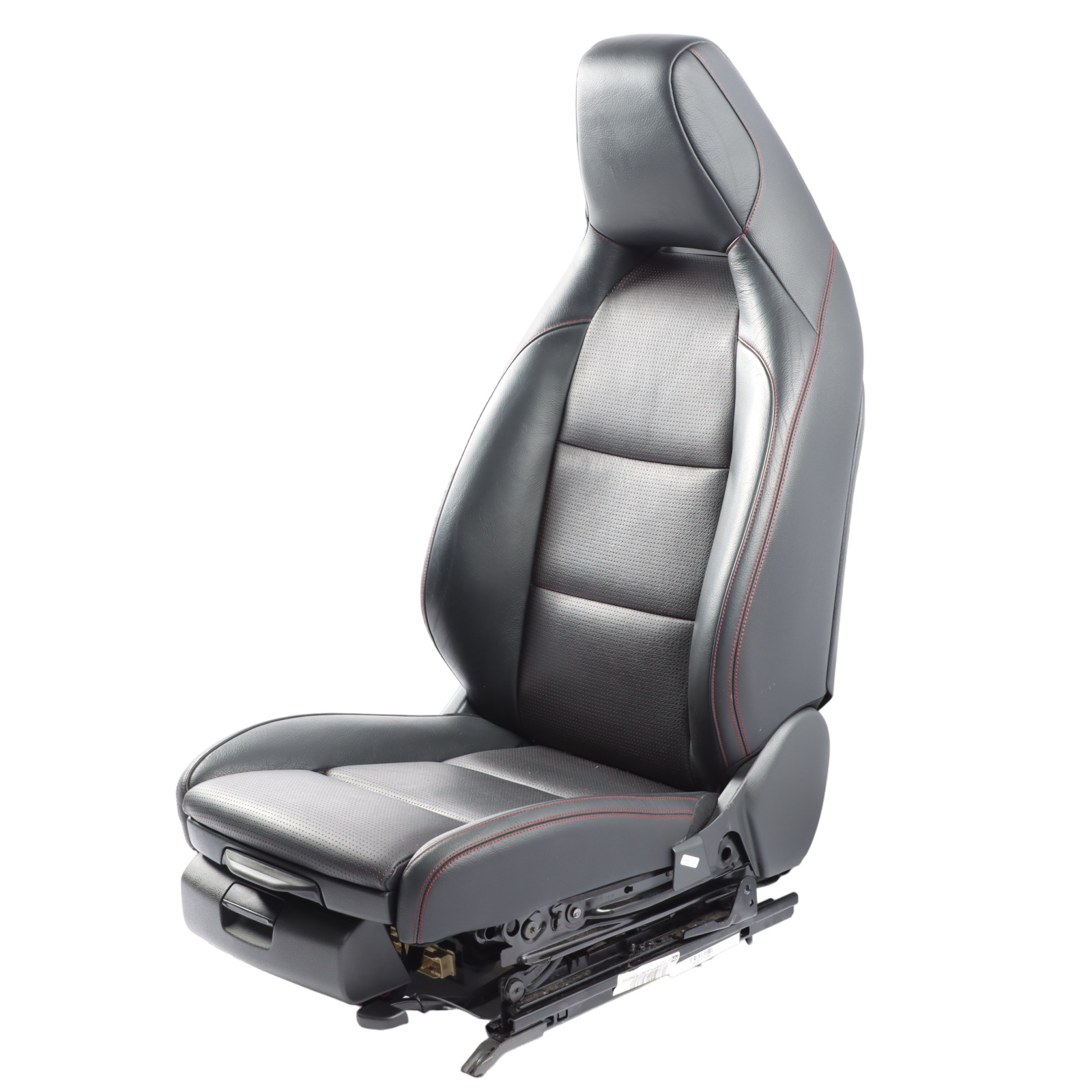 Mercedes X156 Front Right O/S Sport Seat Black Leather Red Thread Interior