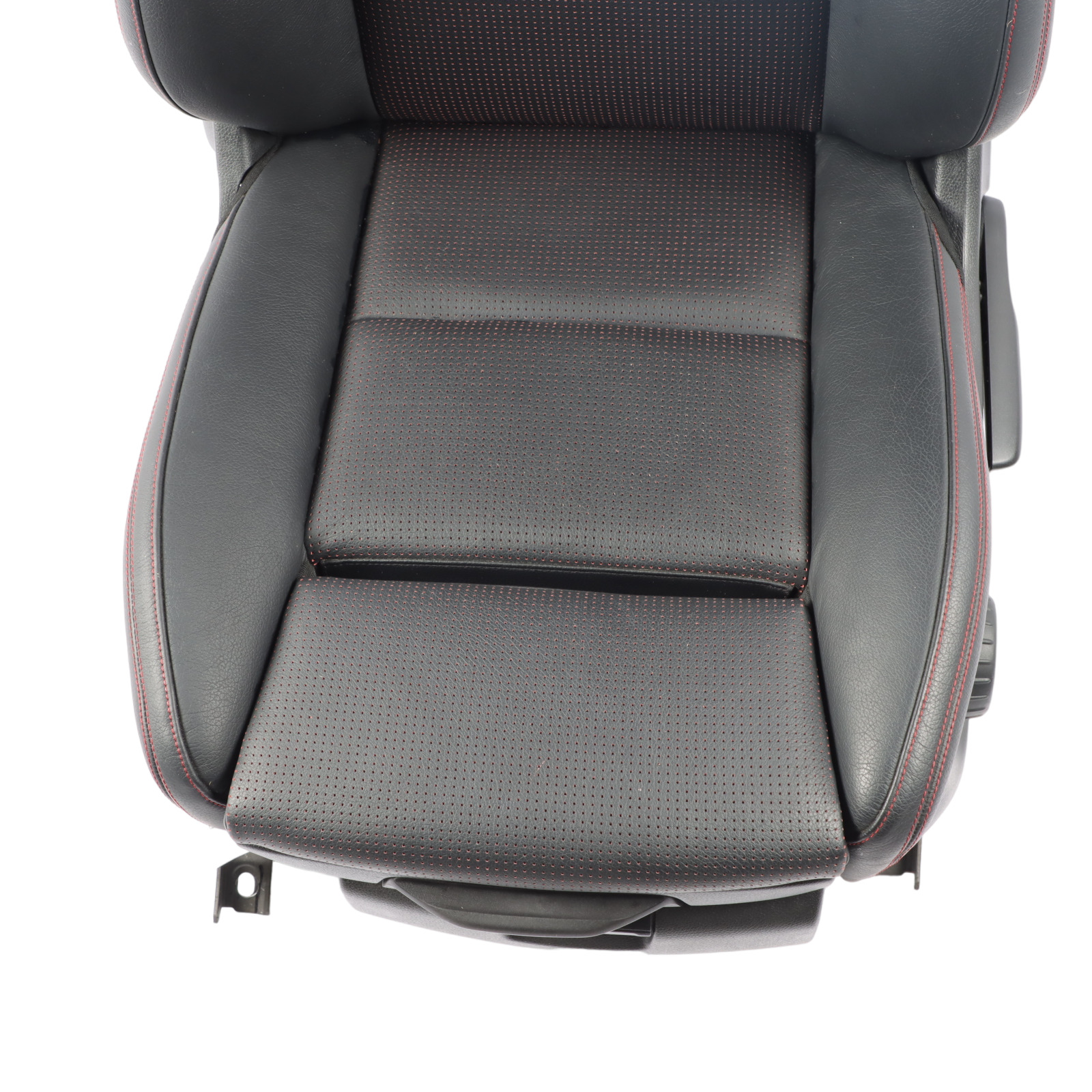 Mercedes X156 Front Left N/S Sport Seat Black Leather Red Thread Interior