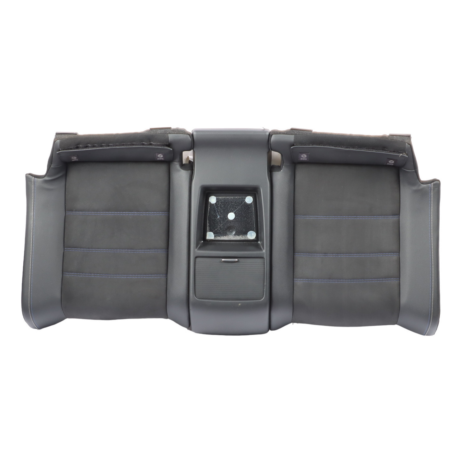 Mercedes C204 Rear Seat Bench Couch Cover Leather Combination Alcantara Black